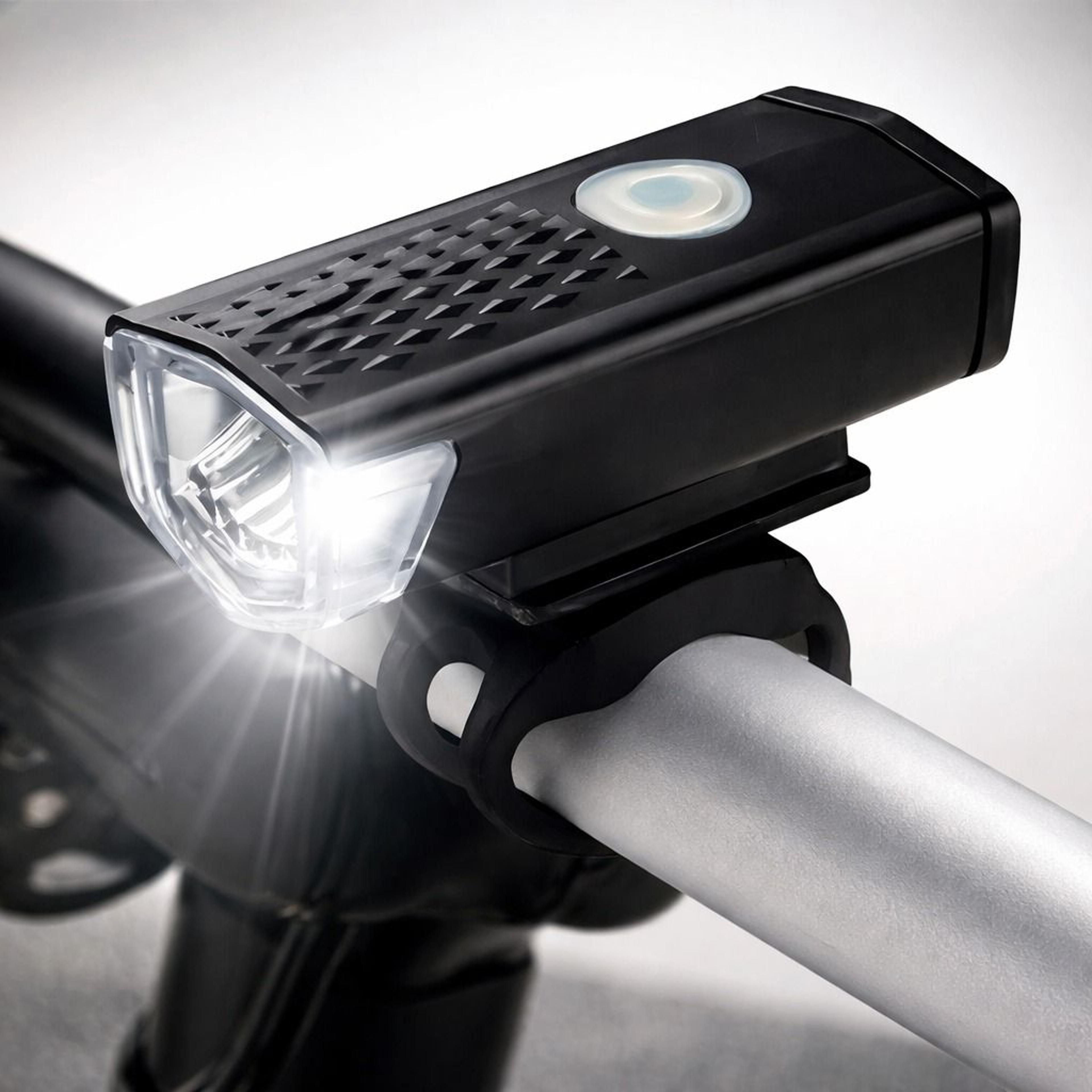 usb rechargeable led bicycle headlight & rear light set waterproof cycling lamp
