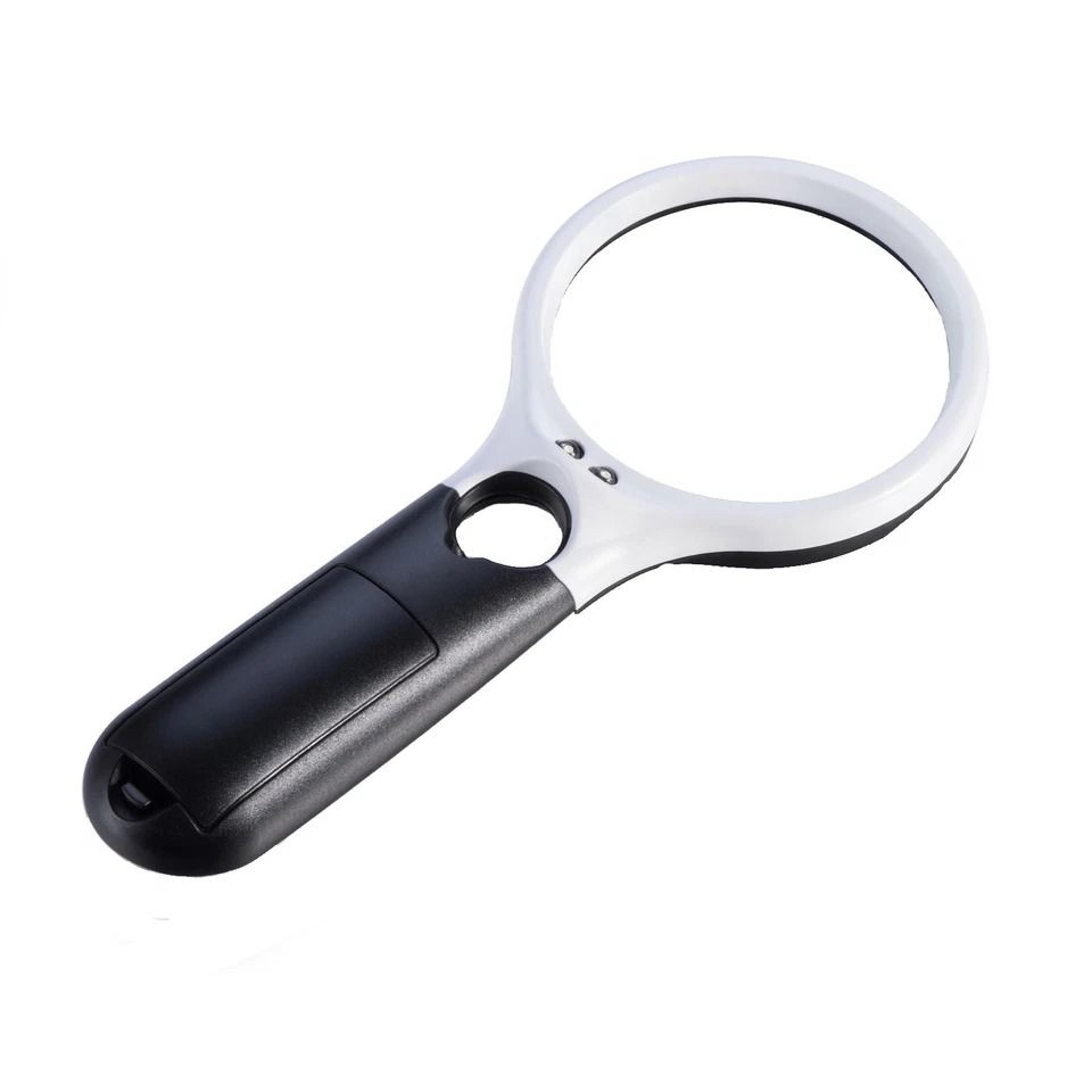 LED Light Handheld Magnifier With 45X Magnification And Large Lens For Reading Jewelry And Detailed 1