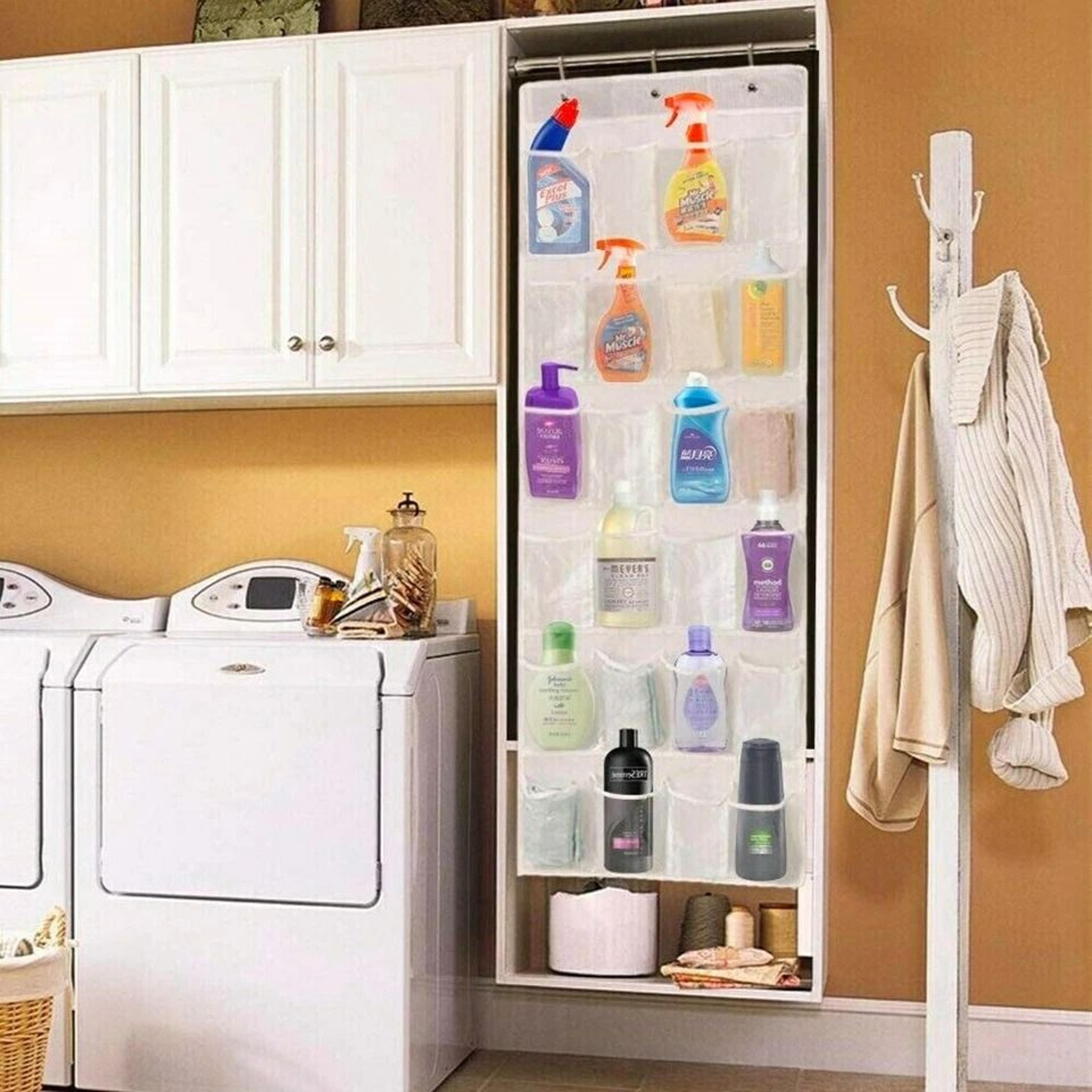 over the door shoe organizer rack clear pockets for shoes, accessories, and more