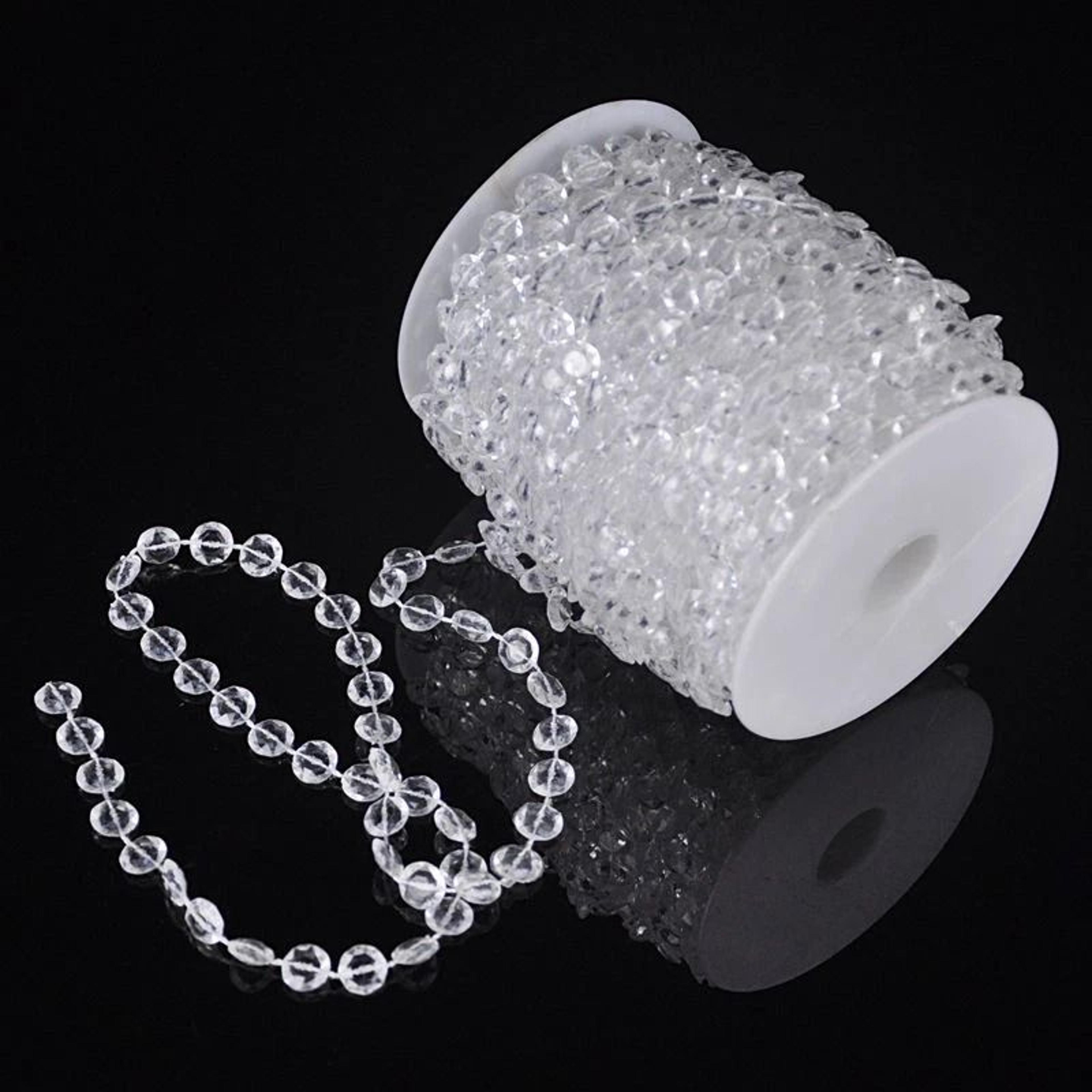 crystal bead garland acrylic diamond strand for wedding, party, & event decorations