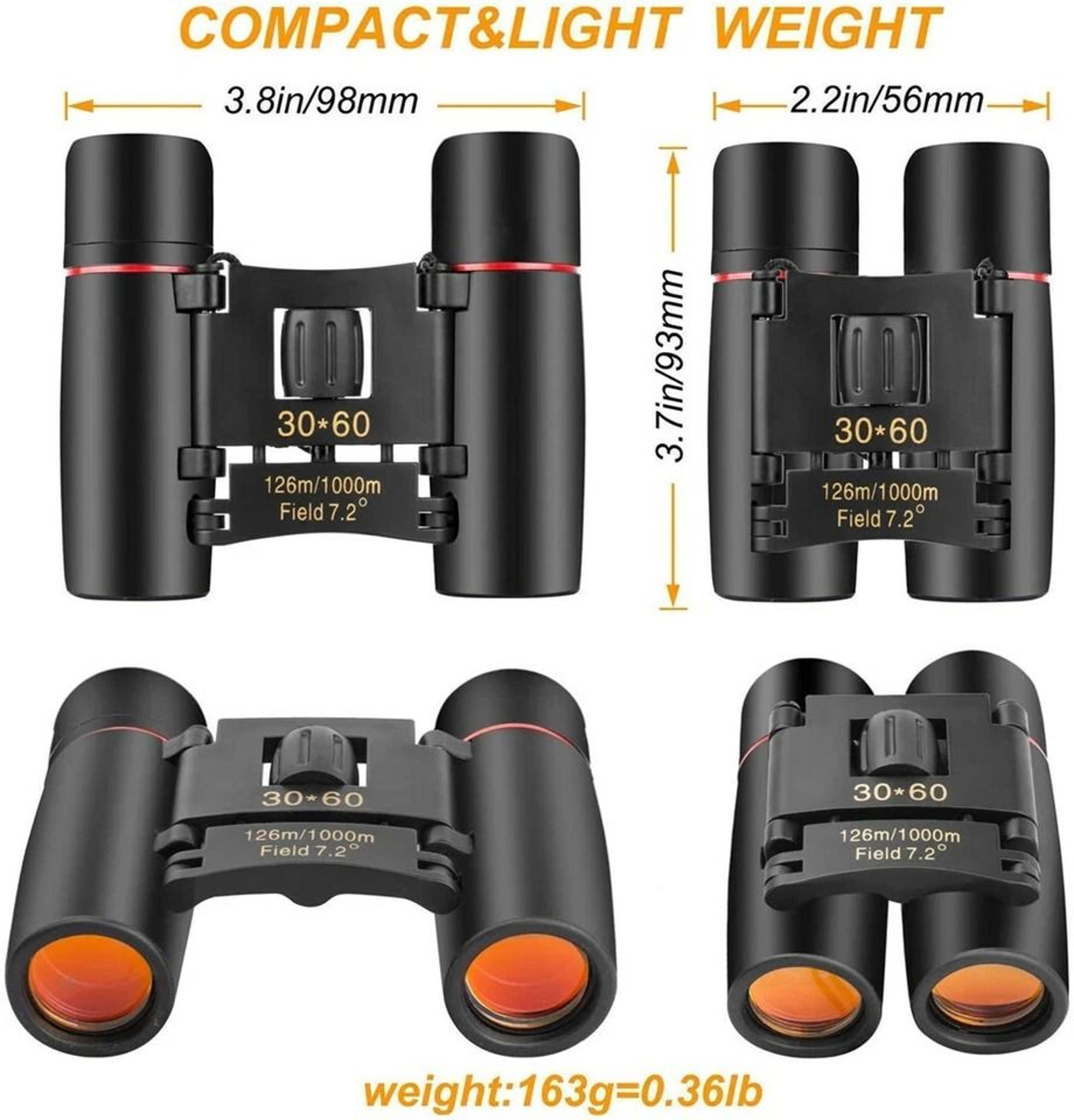 Compact Zoom Binoculars For Hunting Birdwatching And Outdoor Travel 4