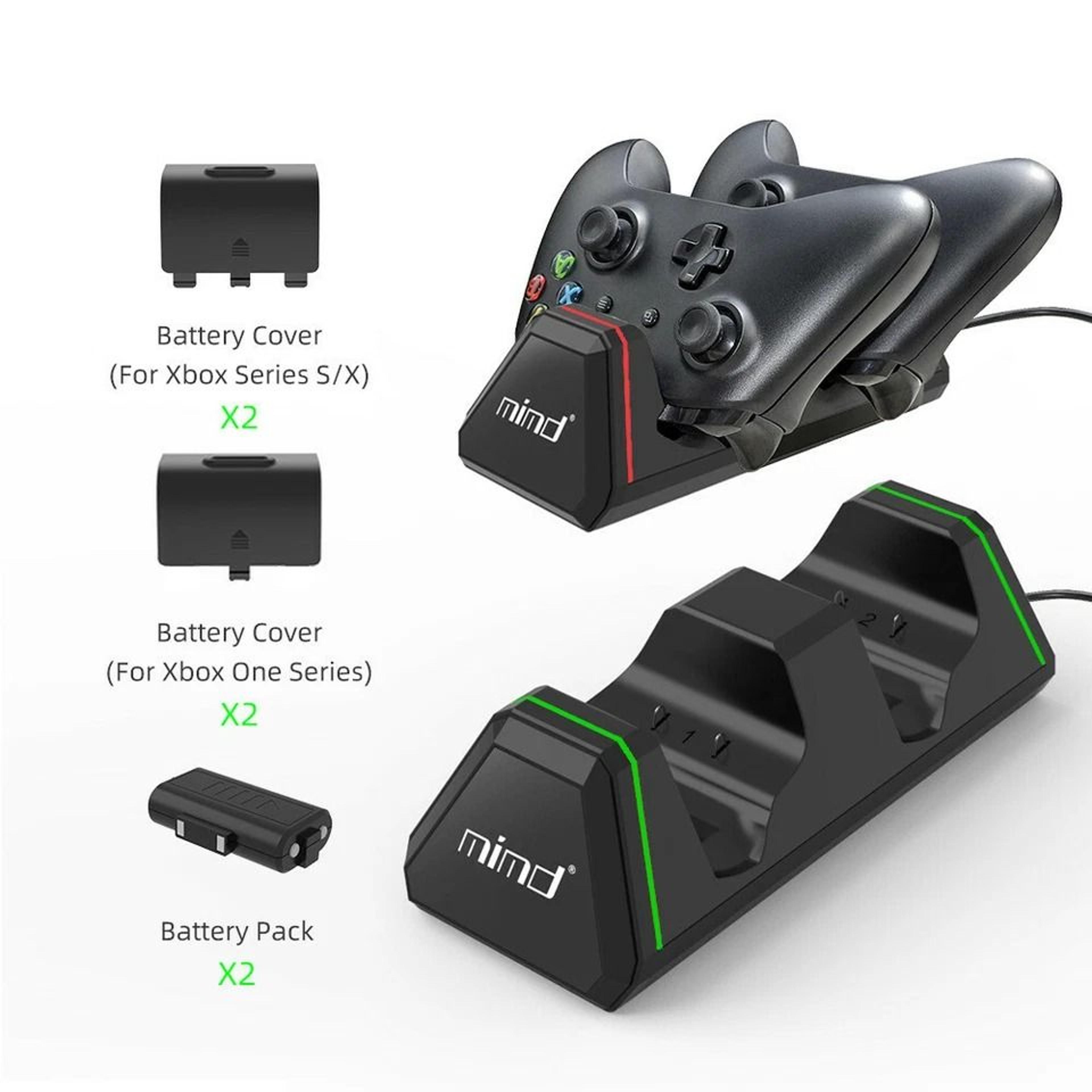 Dual Xbox Controller Charger Station Fast USB C Charging Dock 1
