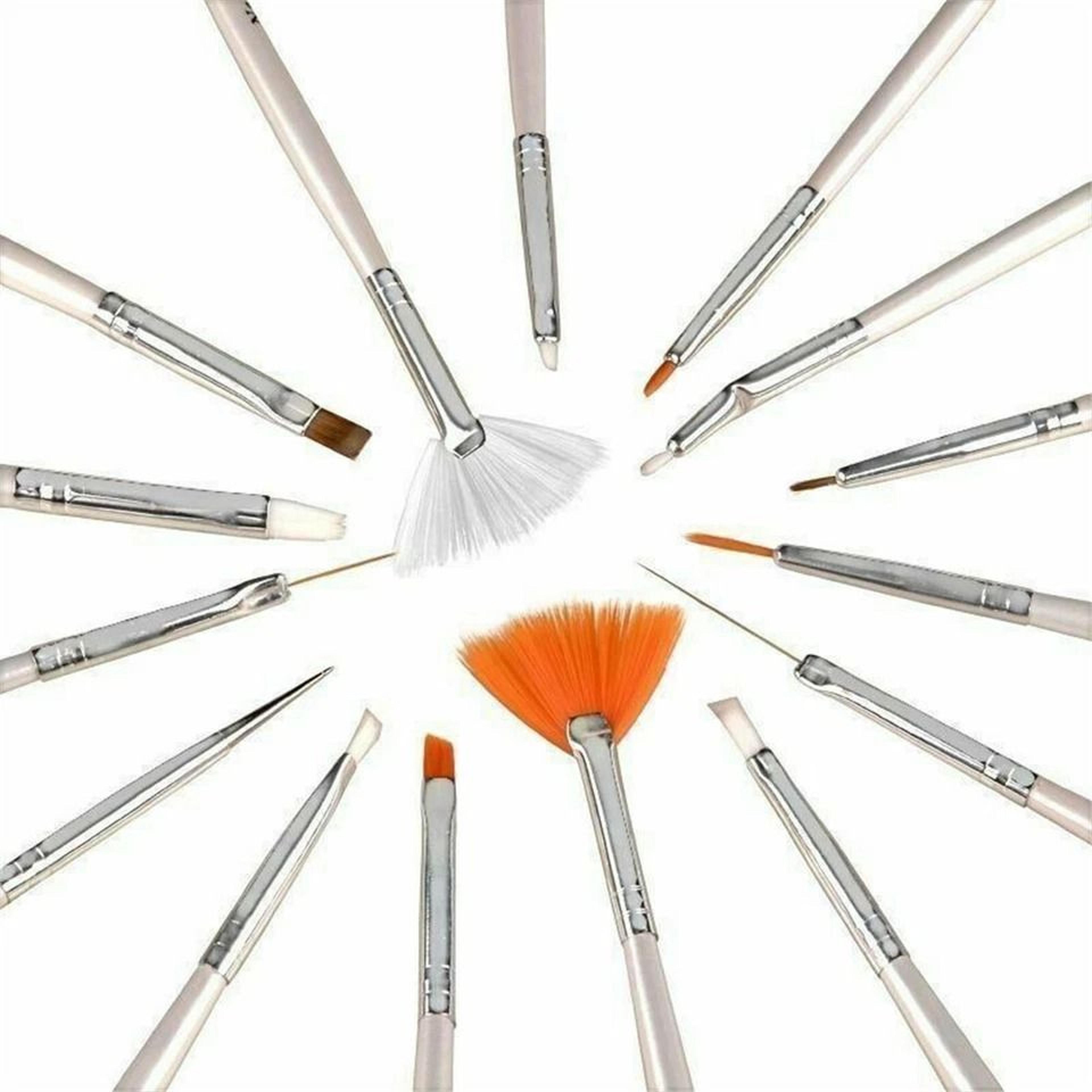 professional nail art brush set & dotting tools kit for acrylic gel nail design