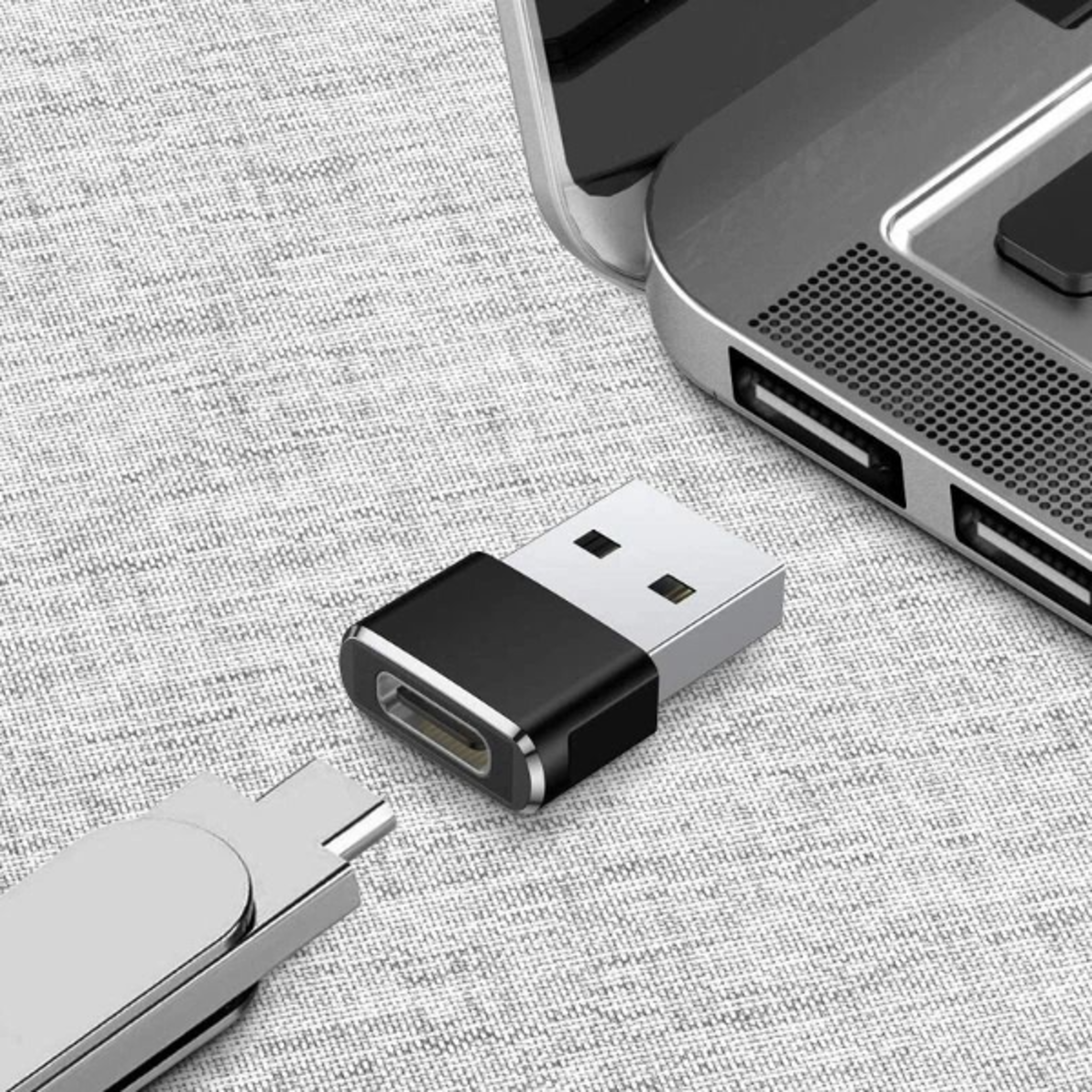 fast sync usb c to usb adapter usb 3.0 otg converter type c female to usb male compact