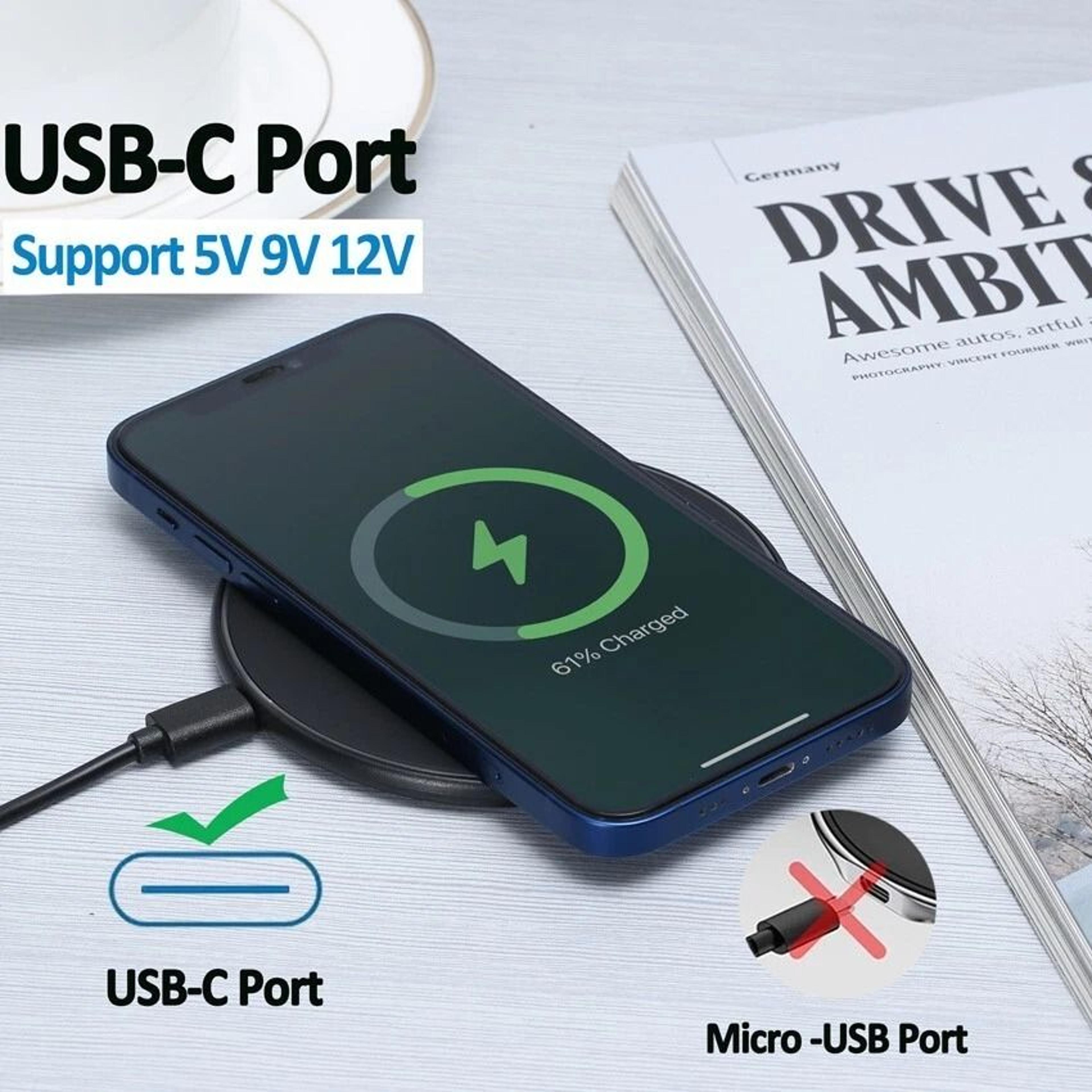 Fast Wireless Charging Pad Slim Case Friendly Charger 8