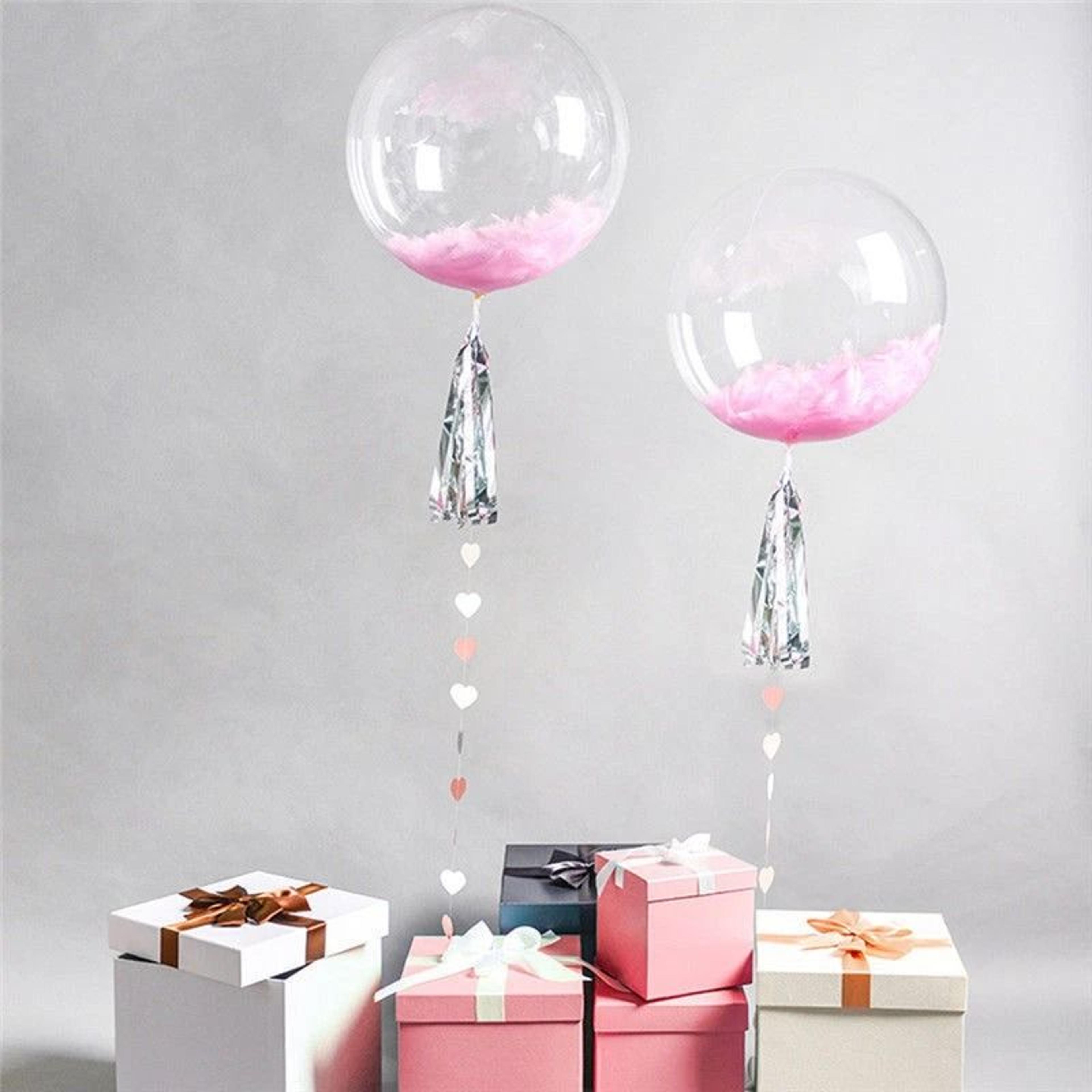 LED Light Up Balloons Clear Bobo Party Decoration With Fairy String Lights For Wedding Birthday Chr 4
