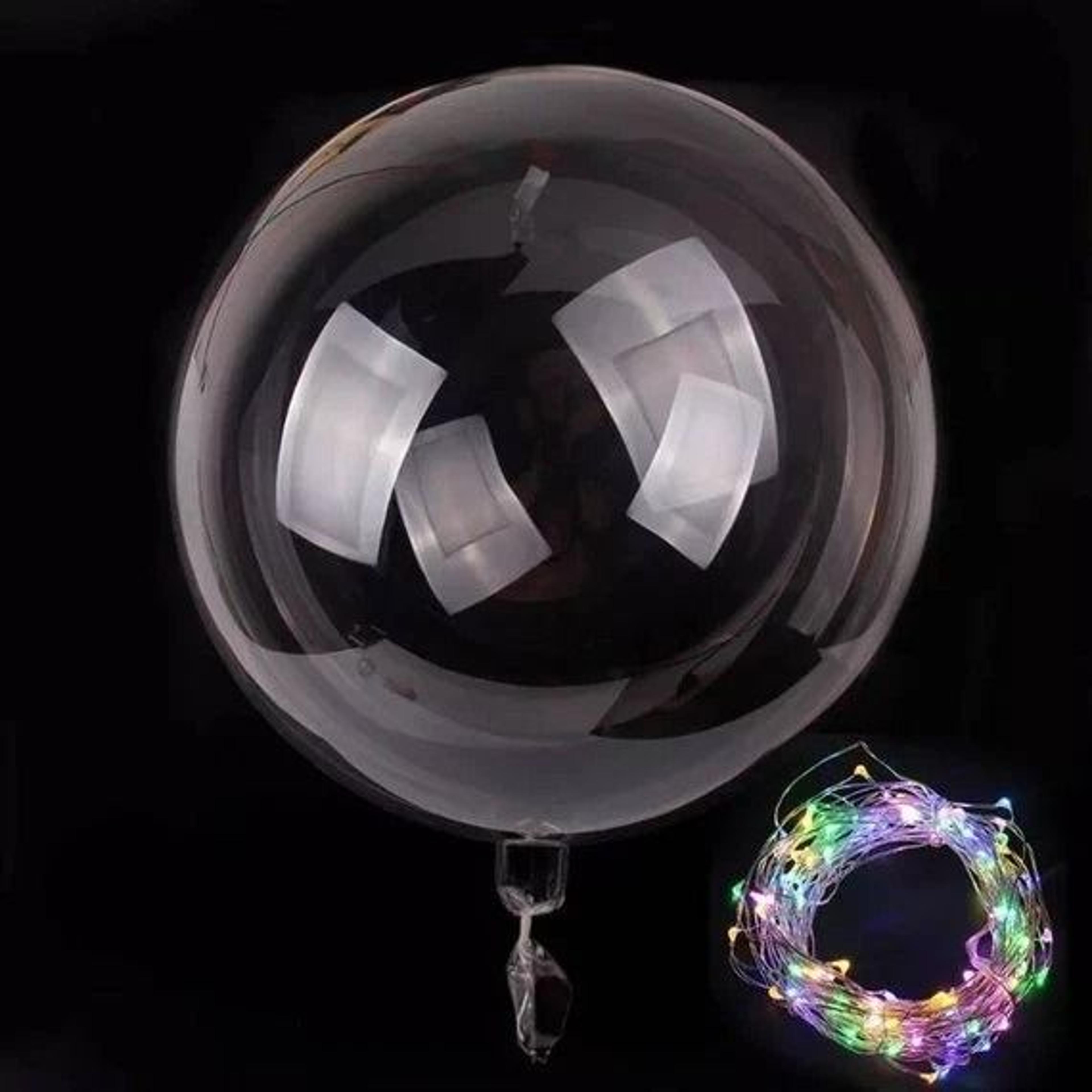 LED Light Up Balloons Clear Bobo Party Decoration With Fairy String Lights For Wedding Birthday Chr 5