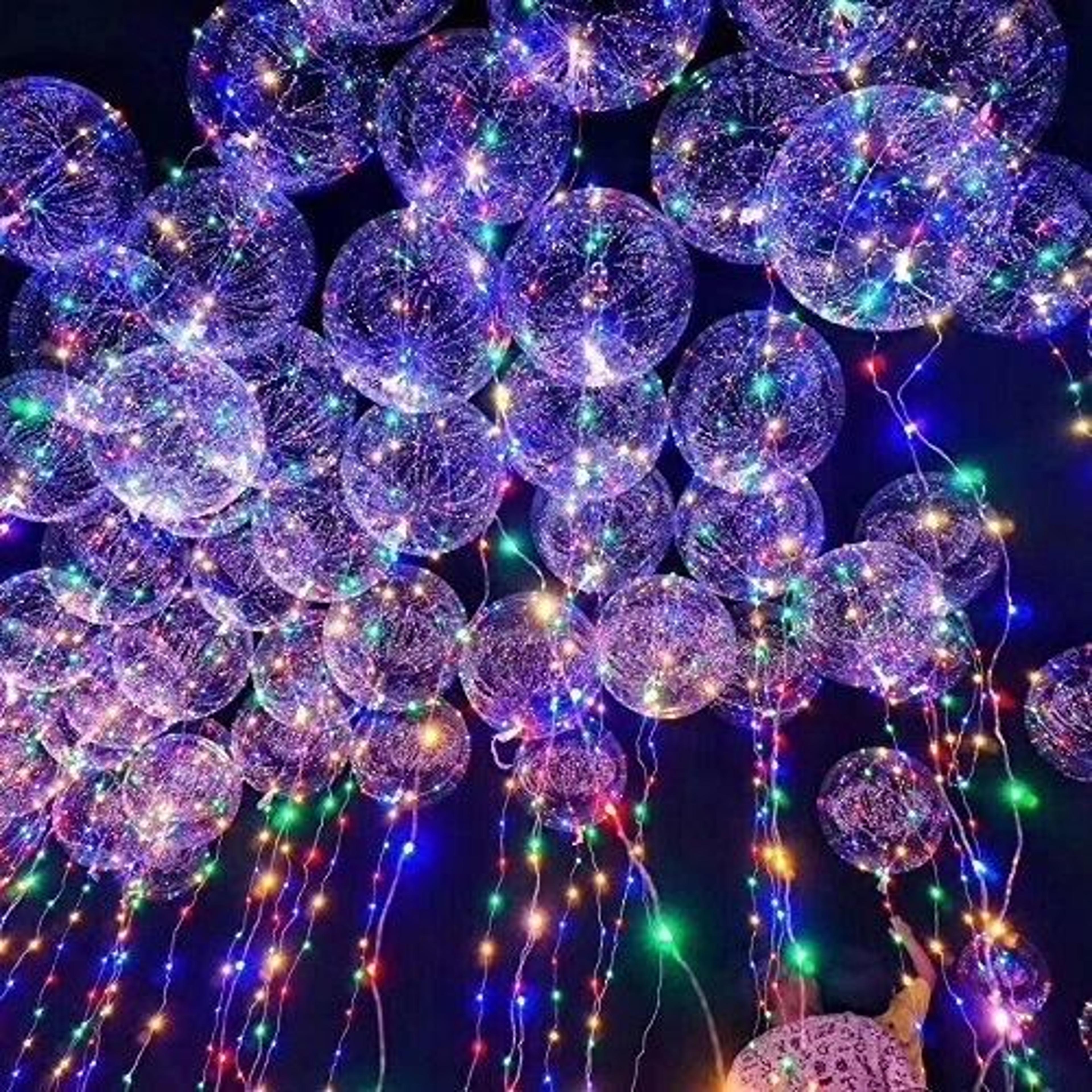 LED Light Up Balloons Clear Bobo Party Decoration With Fairy String Lights For Wedding Birthday Chr 6