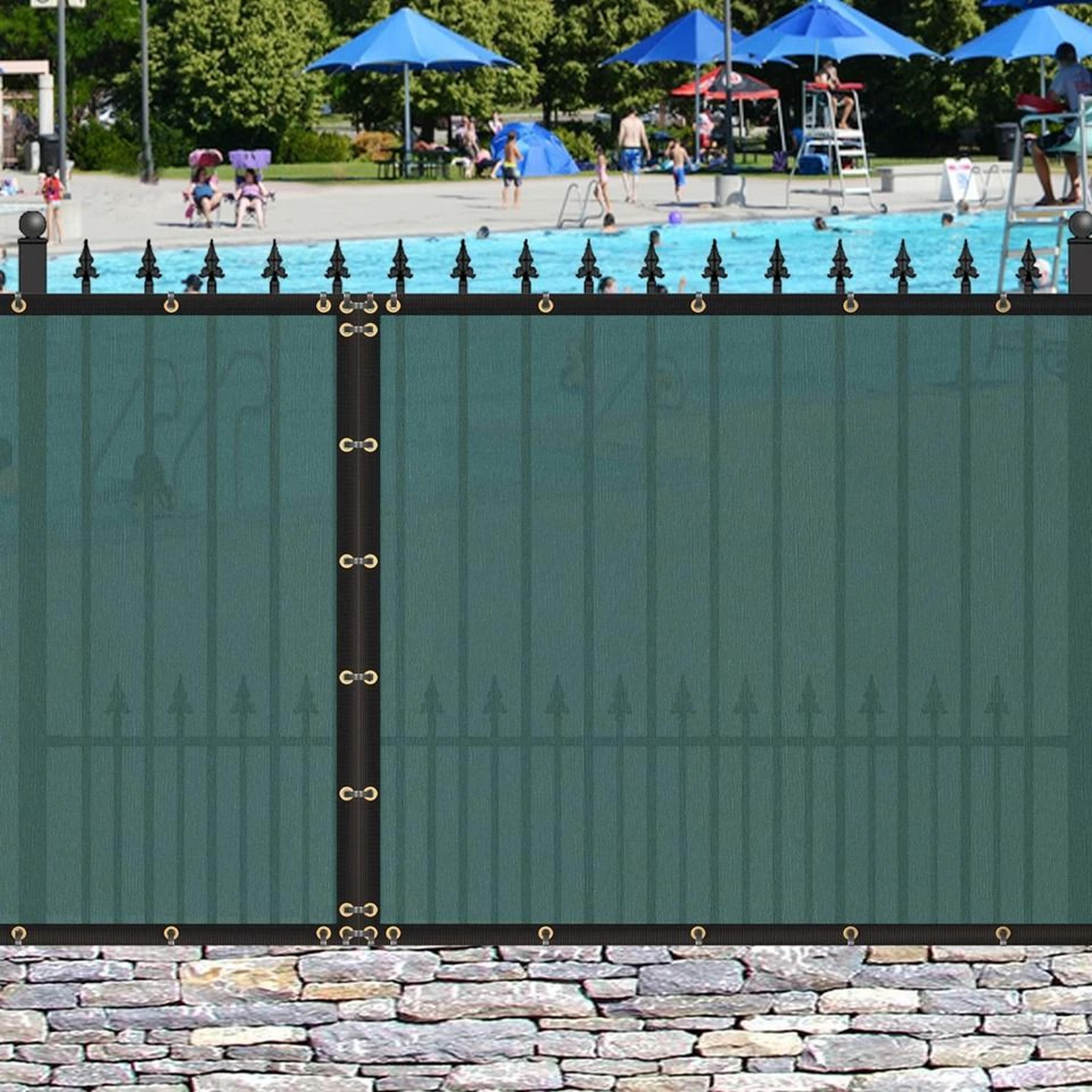 Outdoor Privacy Fence Screen Shade Cover UV Resistant Wind Mesh For Patio Garden Backyard 5