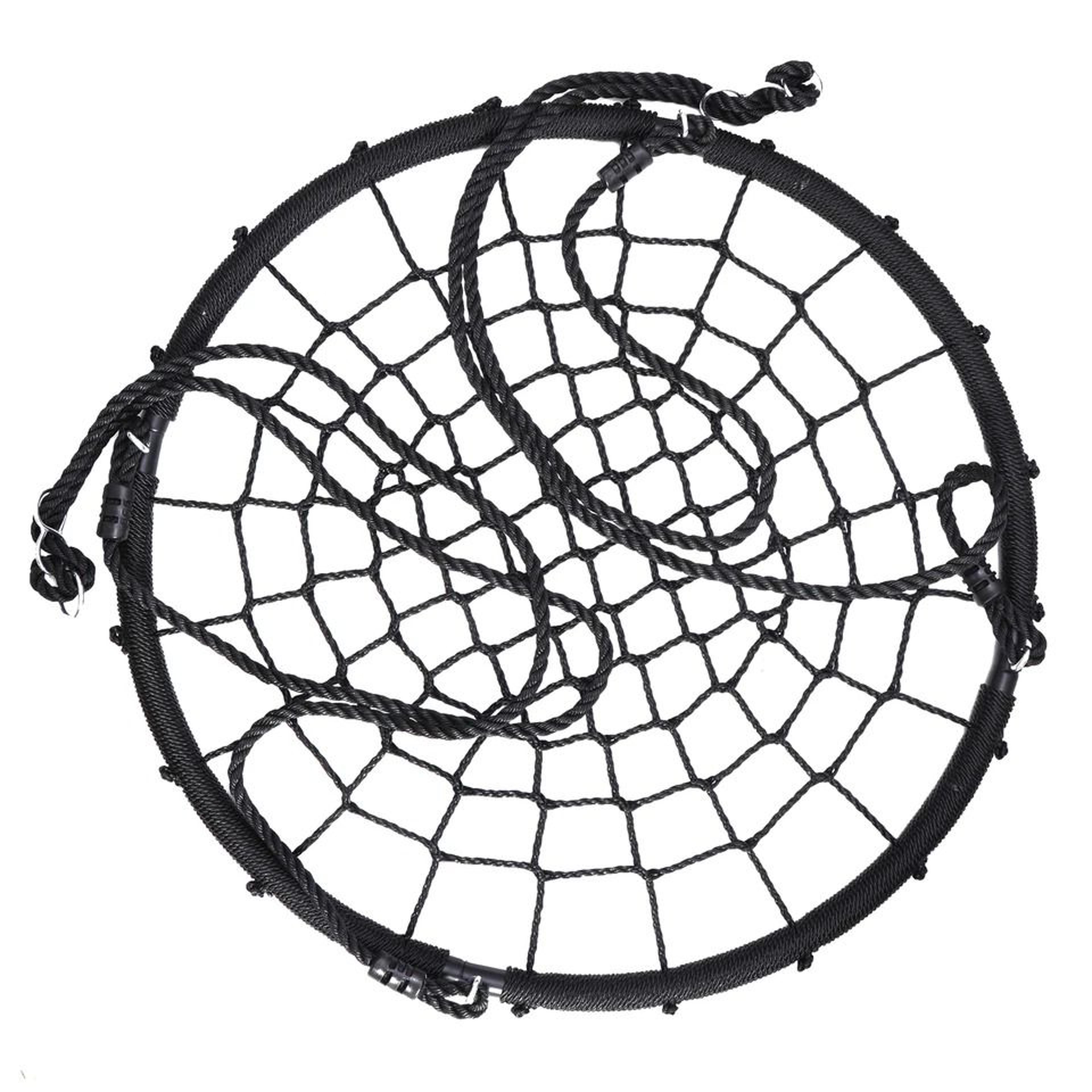 Spider Web Tree Swing Outdoor Kids Platform Swing With Heavy Duty Rope And Steel Frame 2