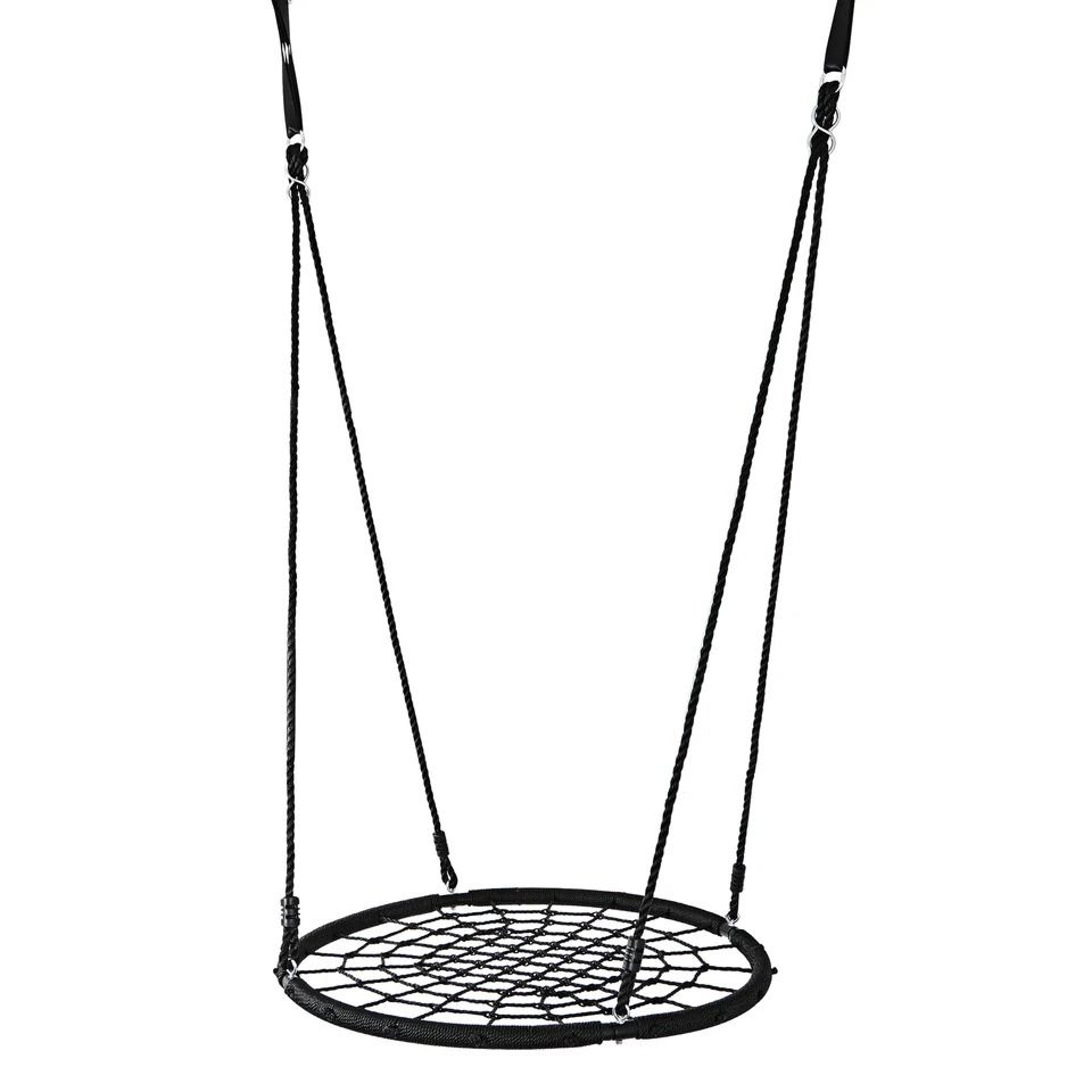 Spider Web Tree Swing Outdoor Kids Platform Swing With Heavy Duty Rope And Steel Frame 5