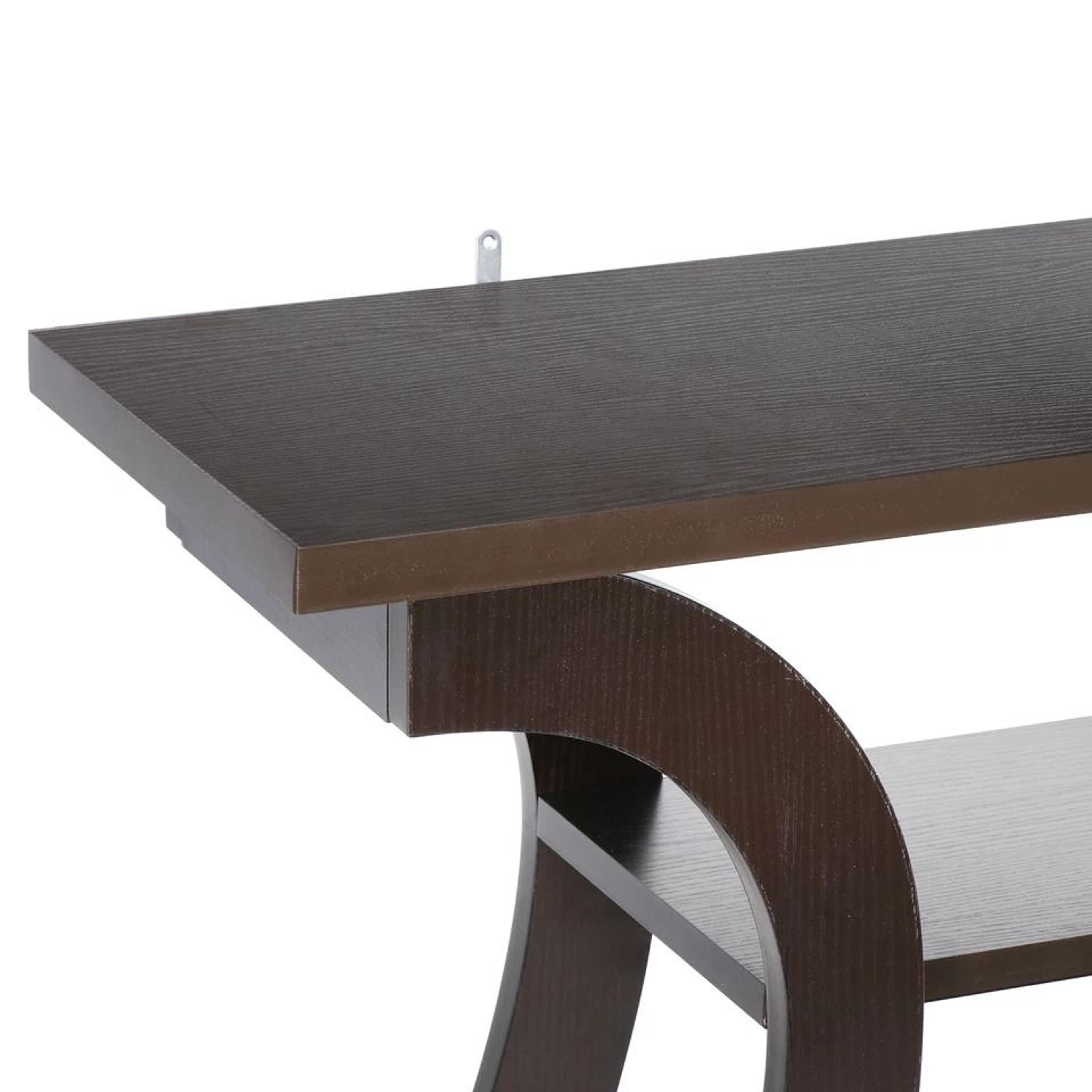 Modern Industrial Console Table Narrow Entryway Sofa Table With Storage Shelf 2