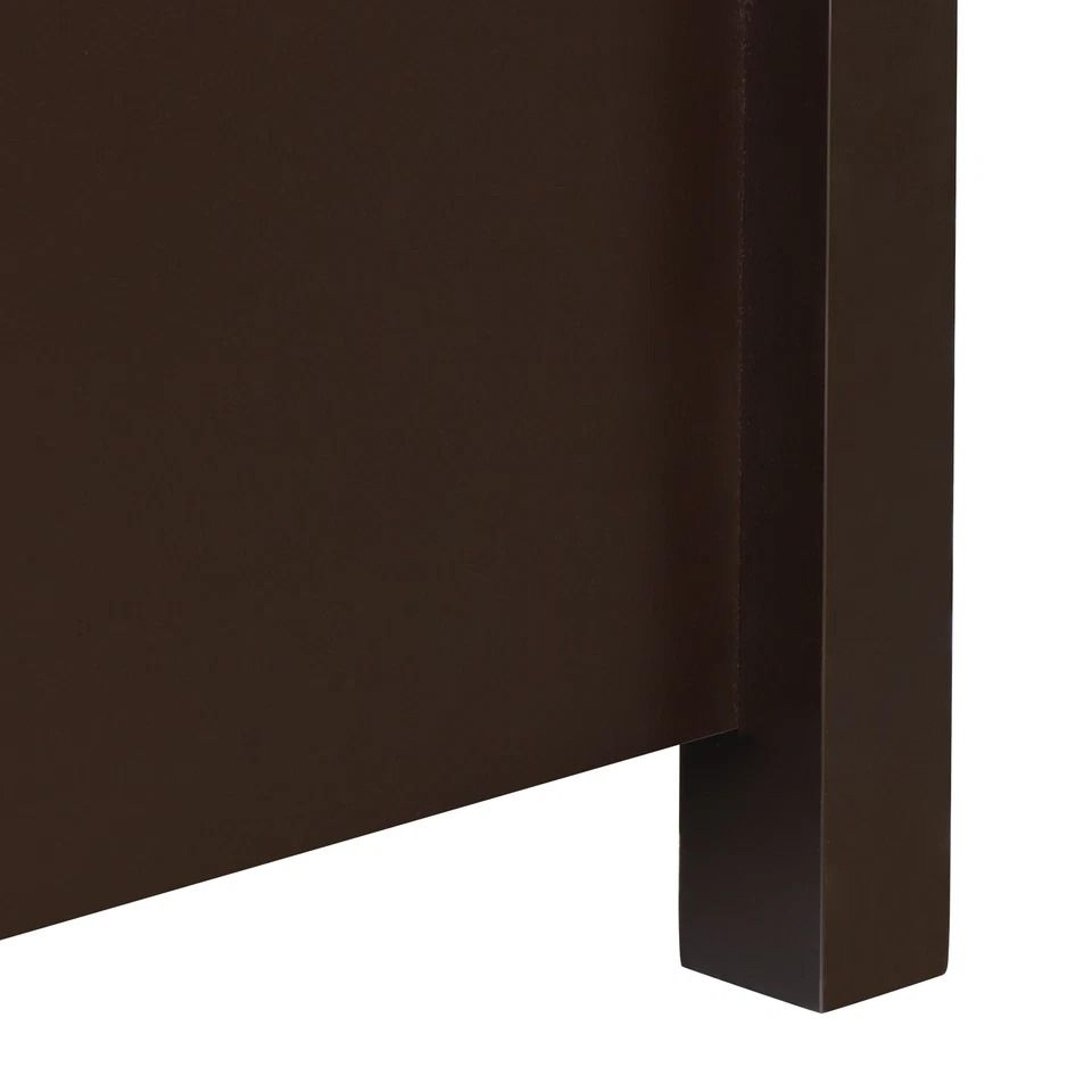 Slim Reddish Brown Narrow End Table With Drawer Storage And Shelf For Small Spaces 2