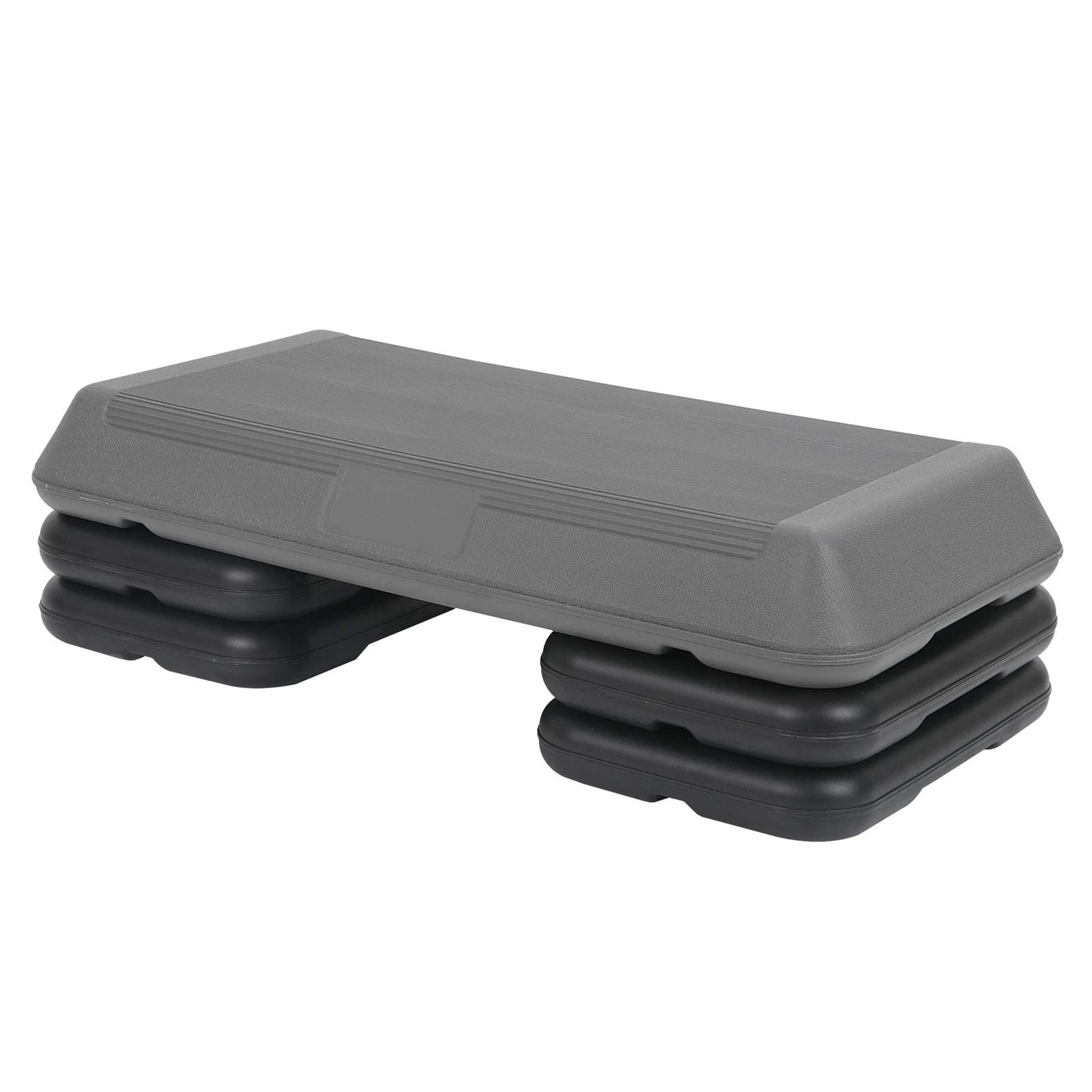 adjustable height aerobic step platform anti slip exercise stepper for home cardio workout
