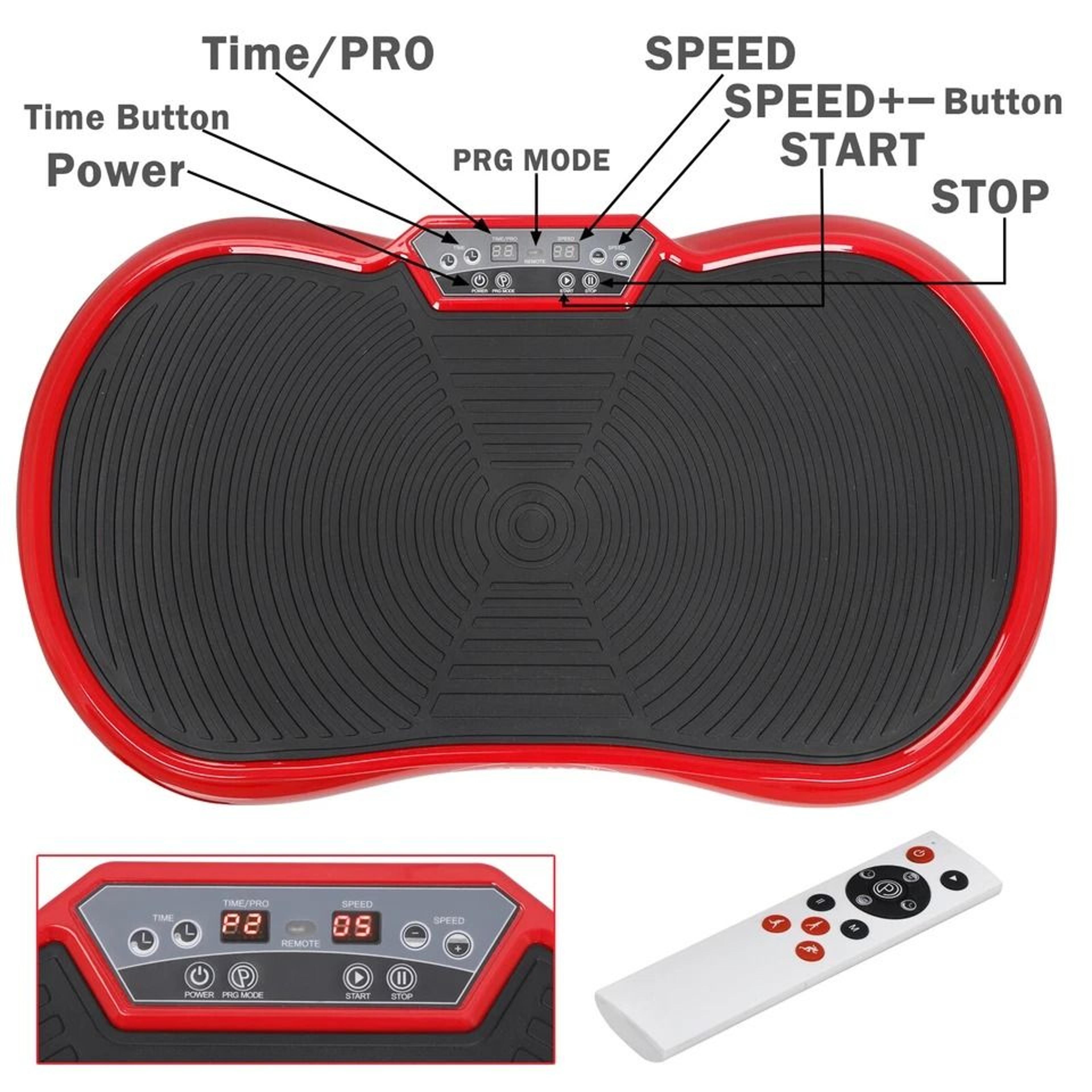 Crazy Fit Pro Vibration Platform Machine With Bluetooth  Resistance Bands For Full Body Workout 10