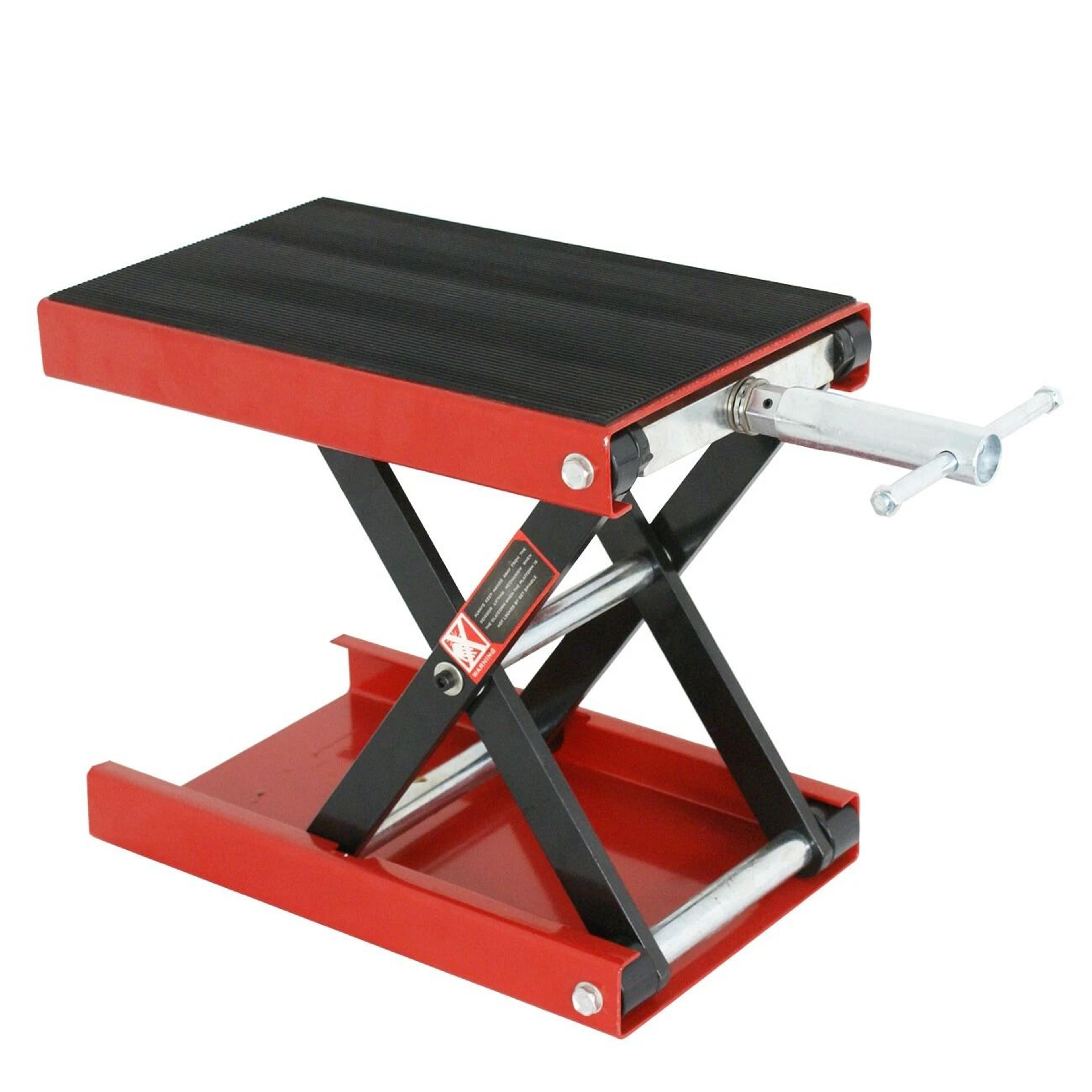 wide deck motorcycle scissor jack lift stand heavy duty motorcycle lift stand