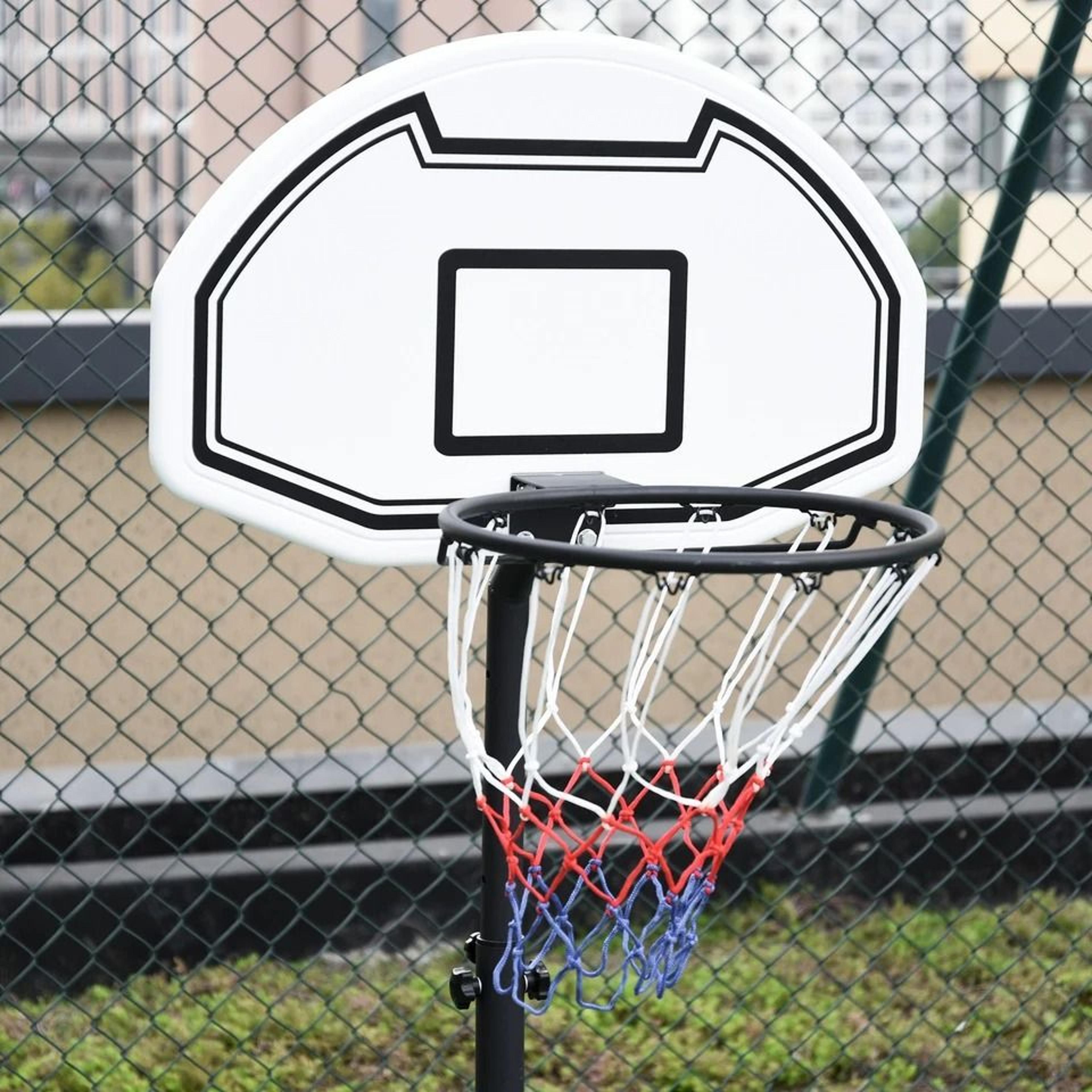 Adjustable Poolside Basketball Hoop System With Portable Base Outdoor Pool Basketball Game Set 2