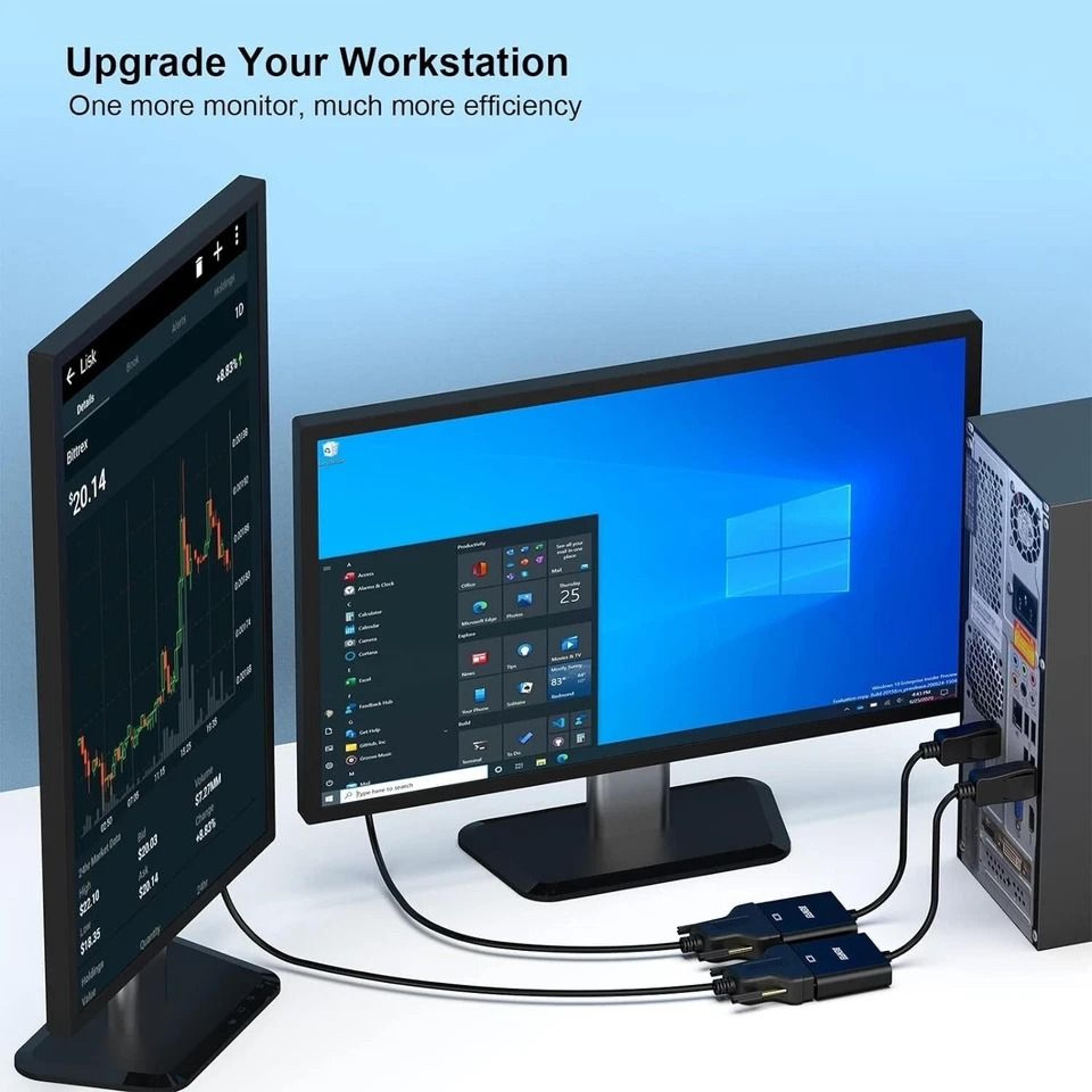 Display Port To DVI Adapter Full HD 1080p DP To DVI Converter For PC Monitor And HDTV 5