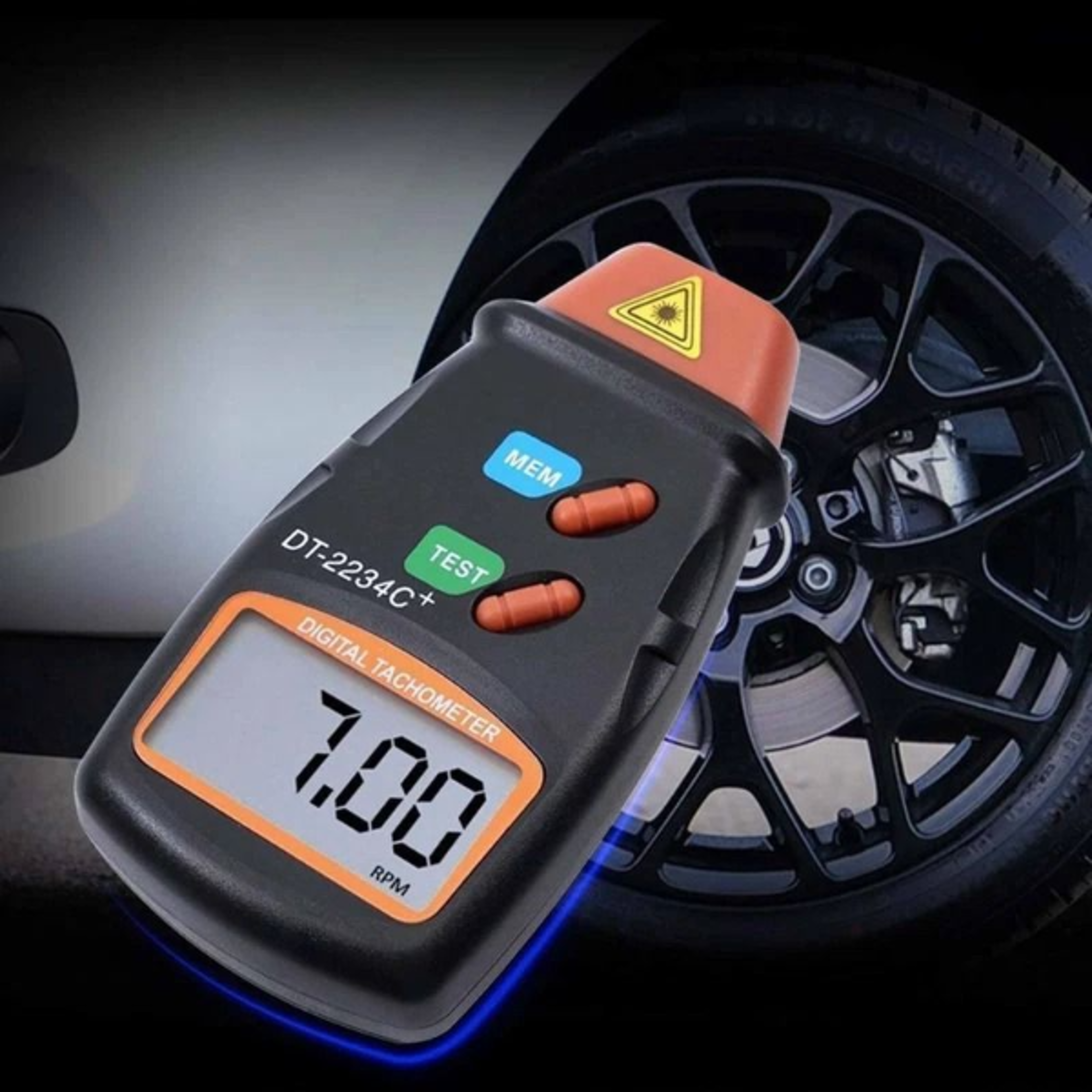 digital laser tachometer non contact rpm meter high precision motor speed gauge