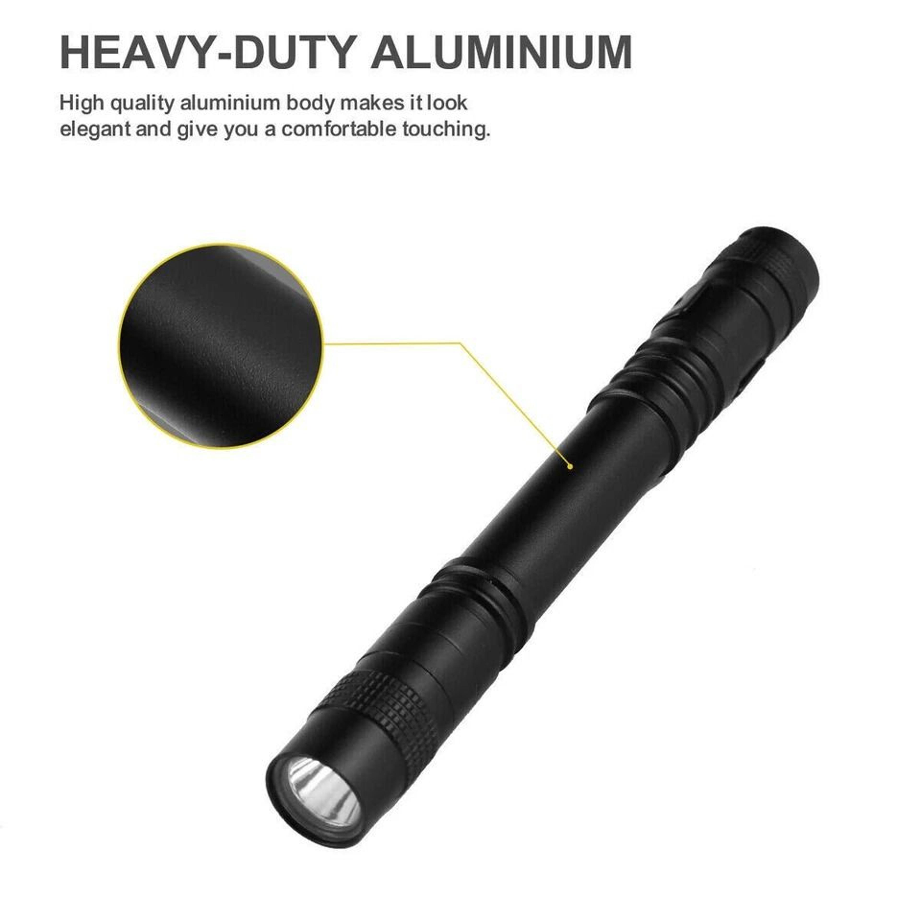 LED Mini Penlight Flashlight Pocket Clip Torch For Camping Emergency EDC 6