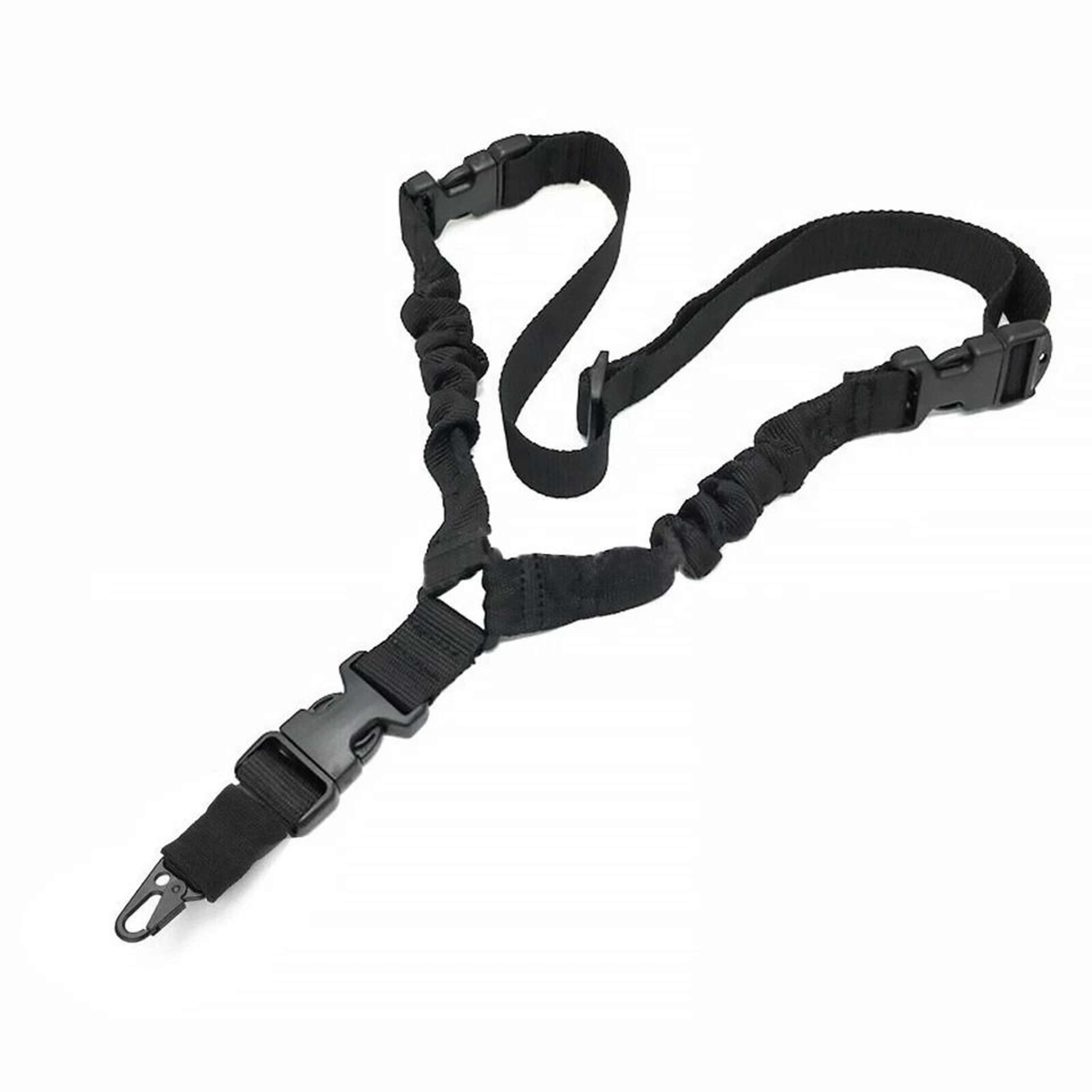 tactical single point rifle sling with bungee qd buckle adjustable gun strap for hunting & outdoor gear