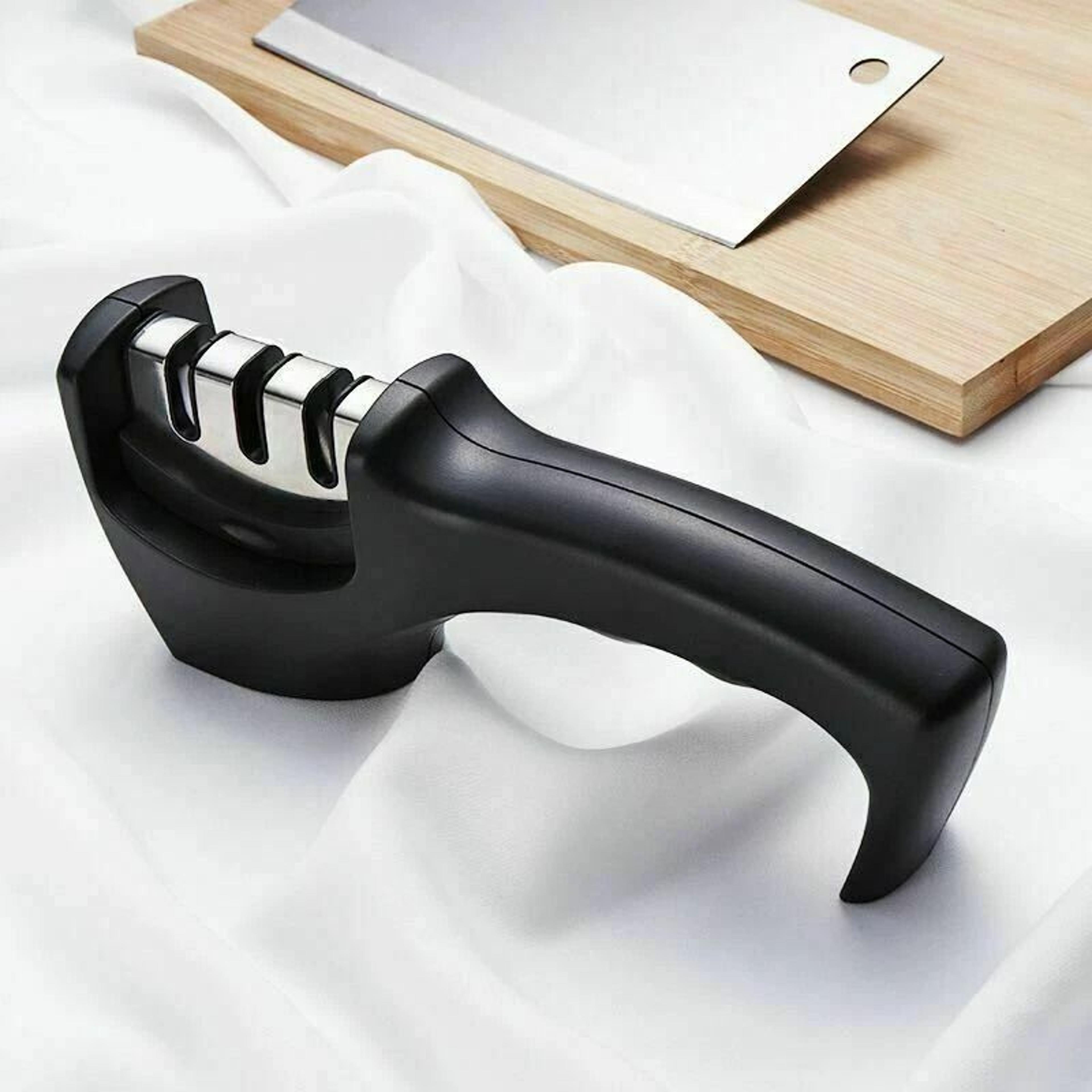 professional knife sharpener system chef grade kitchen tool with ceramic tungsten blades