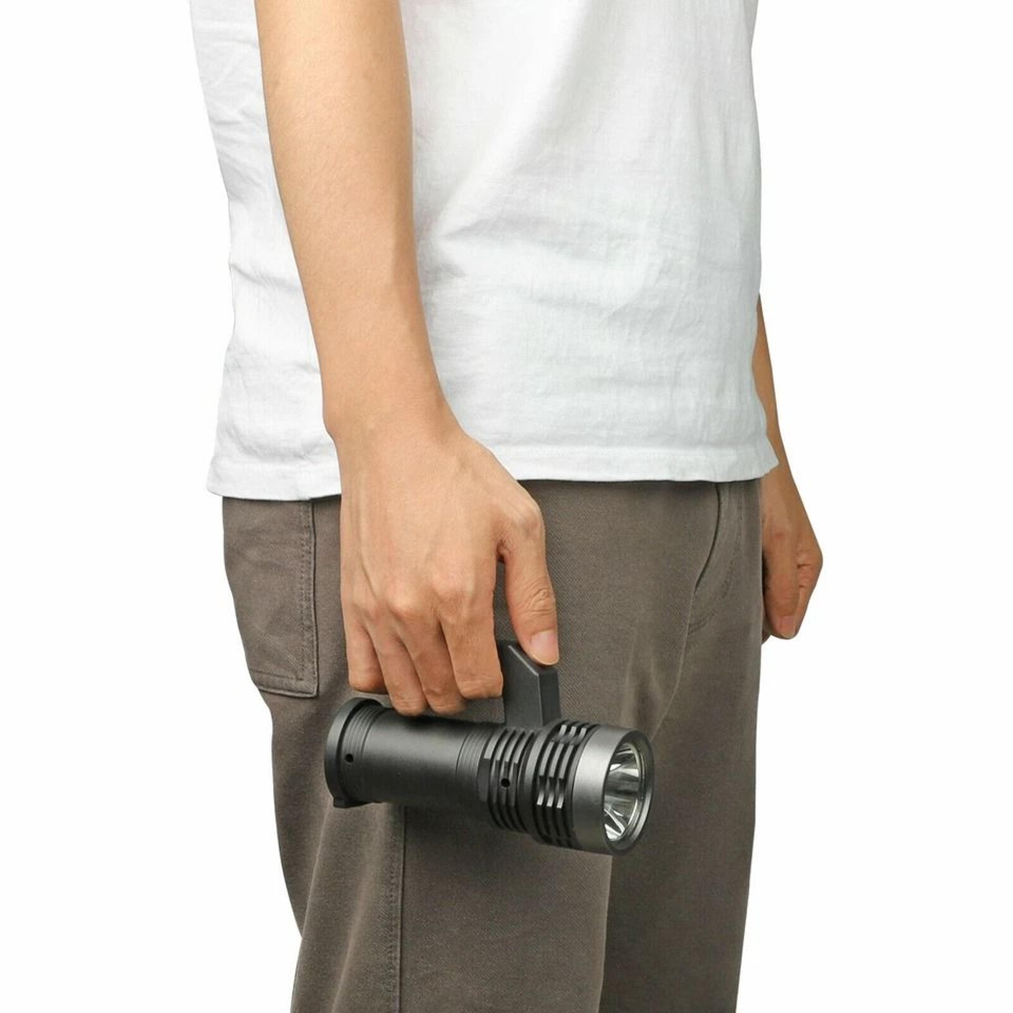 super bright rechargeable led flashlight high power spotlight with usb charging