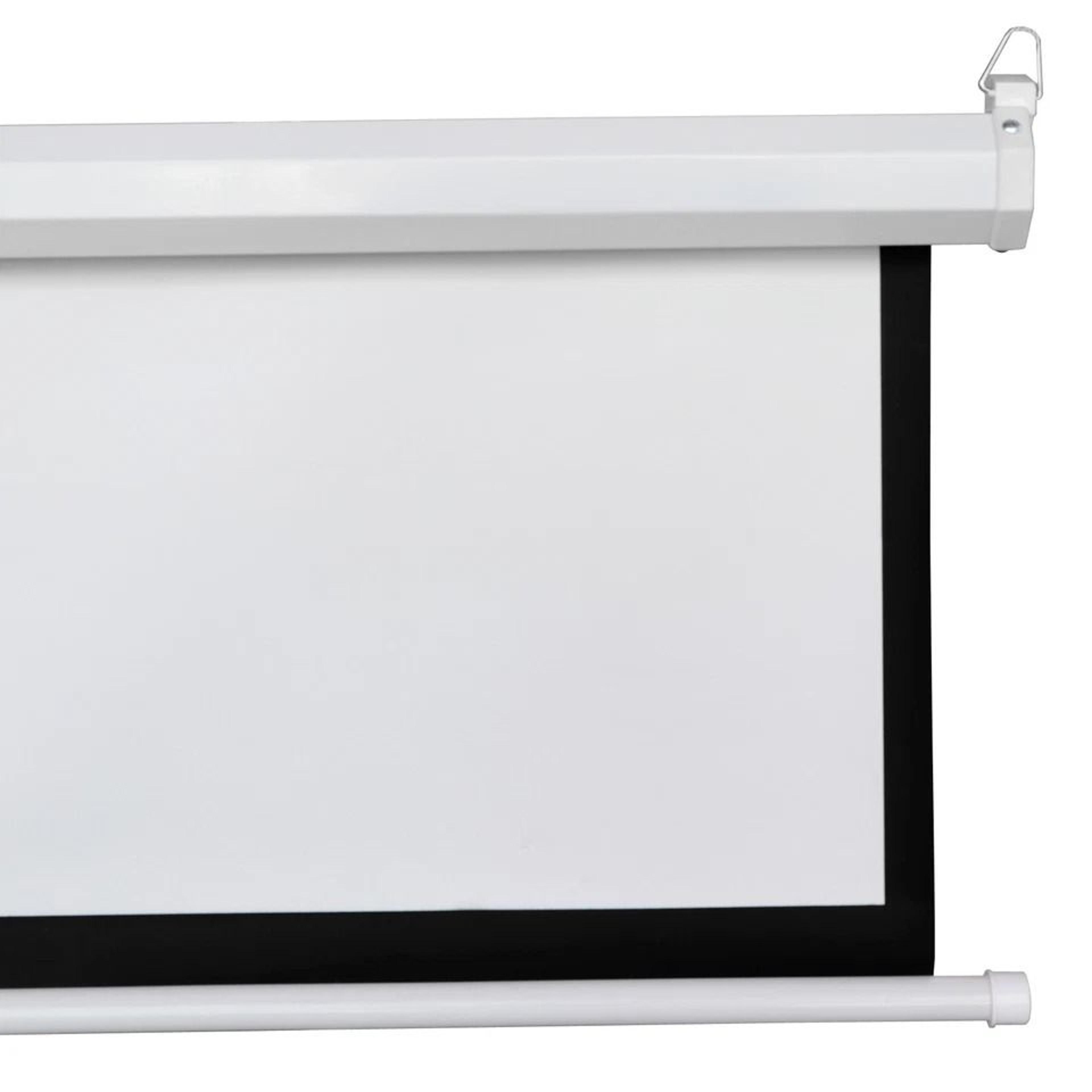 Manual Pull Down Projector Screen For Home Theater HD Projection Display 2