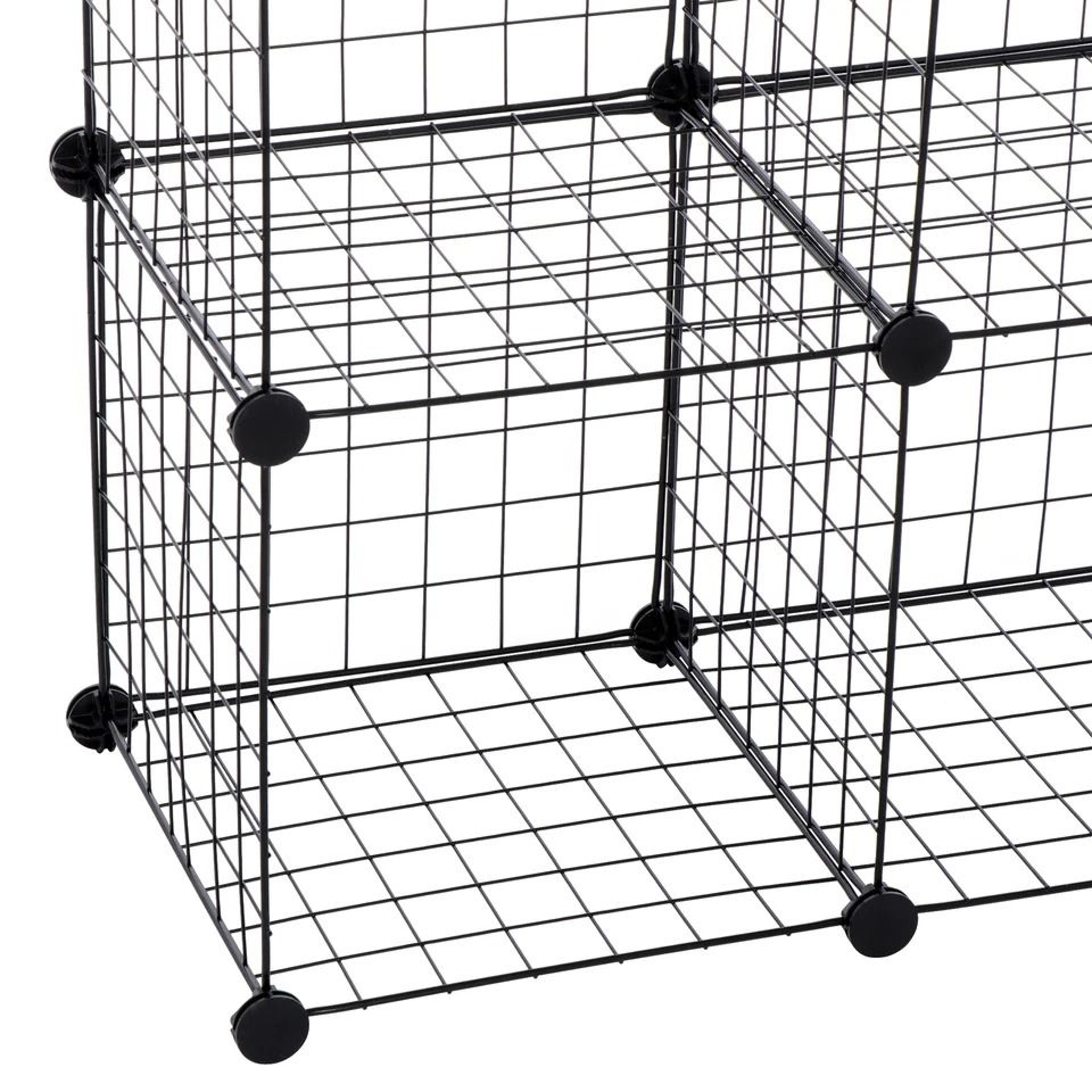 Adjustable Wire Cube Storage Organizer Modular DIY Cube Shelving Unit For Home  Closet 4