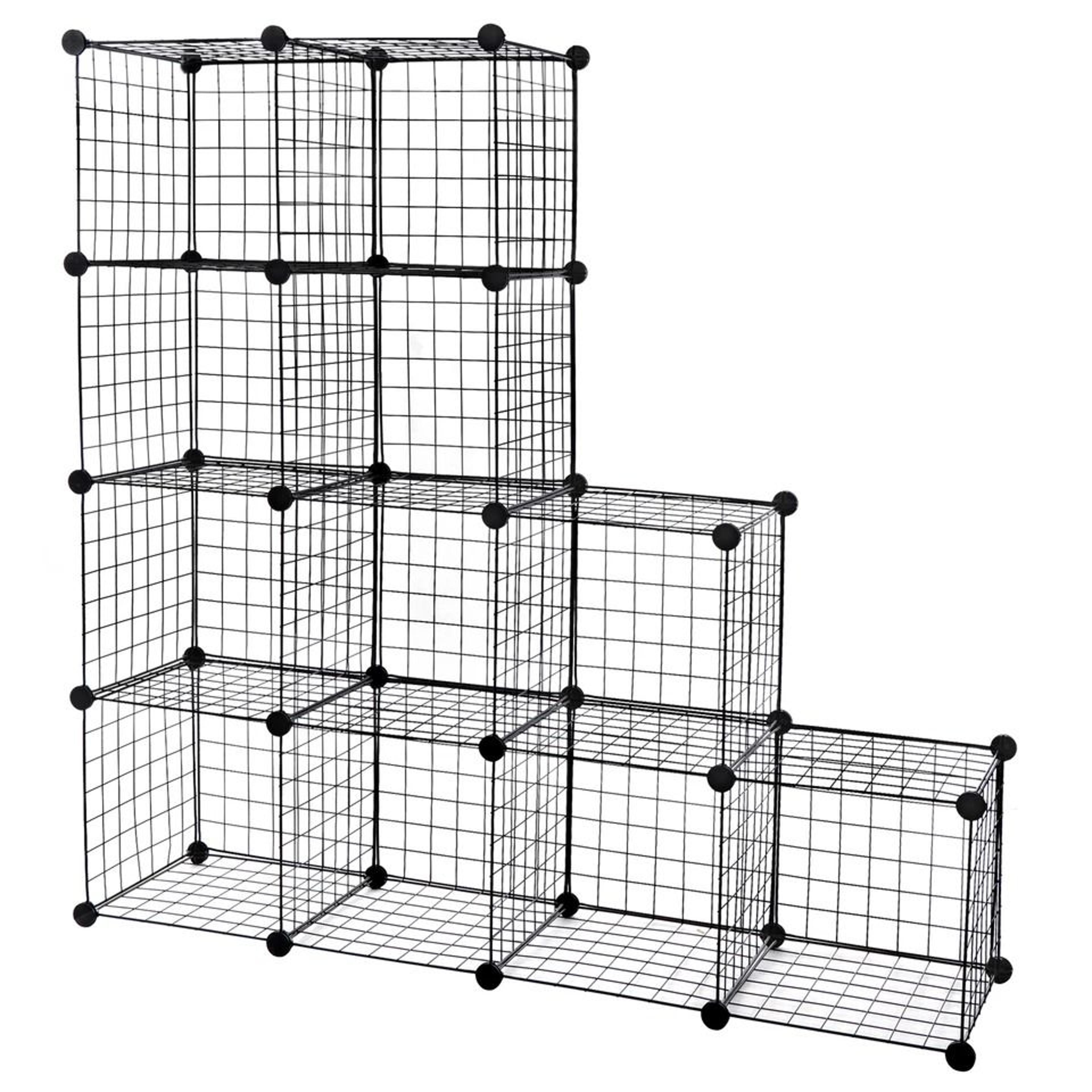 Adjustable Wire Cube Storage Organizer Modular DIY Cube Shelving Unit For Home  Closet 2