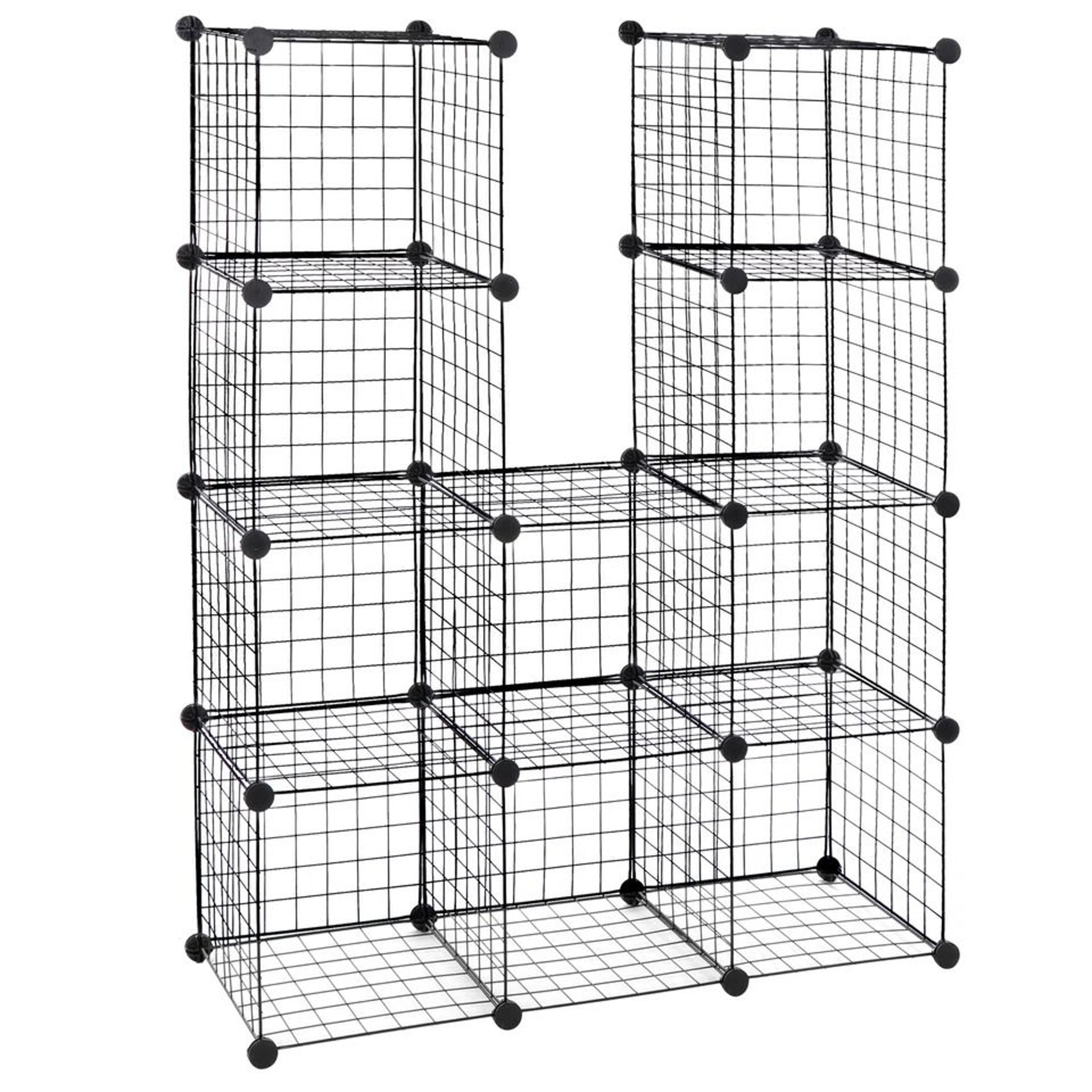 Adjustable Wire Cube Storage Organizer Modular DIY Cube Shelving Unit For Home  Closet 3