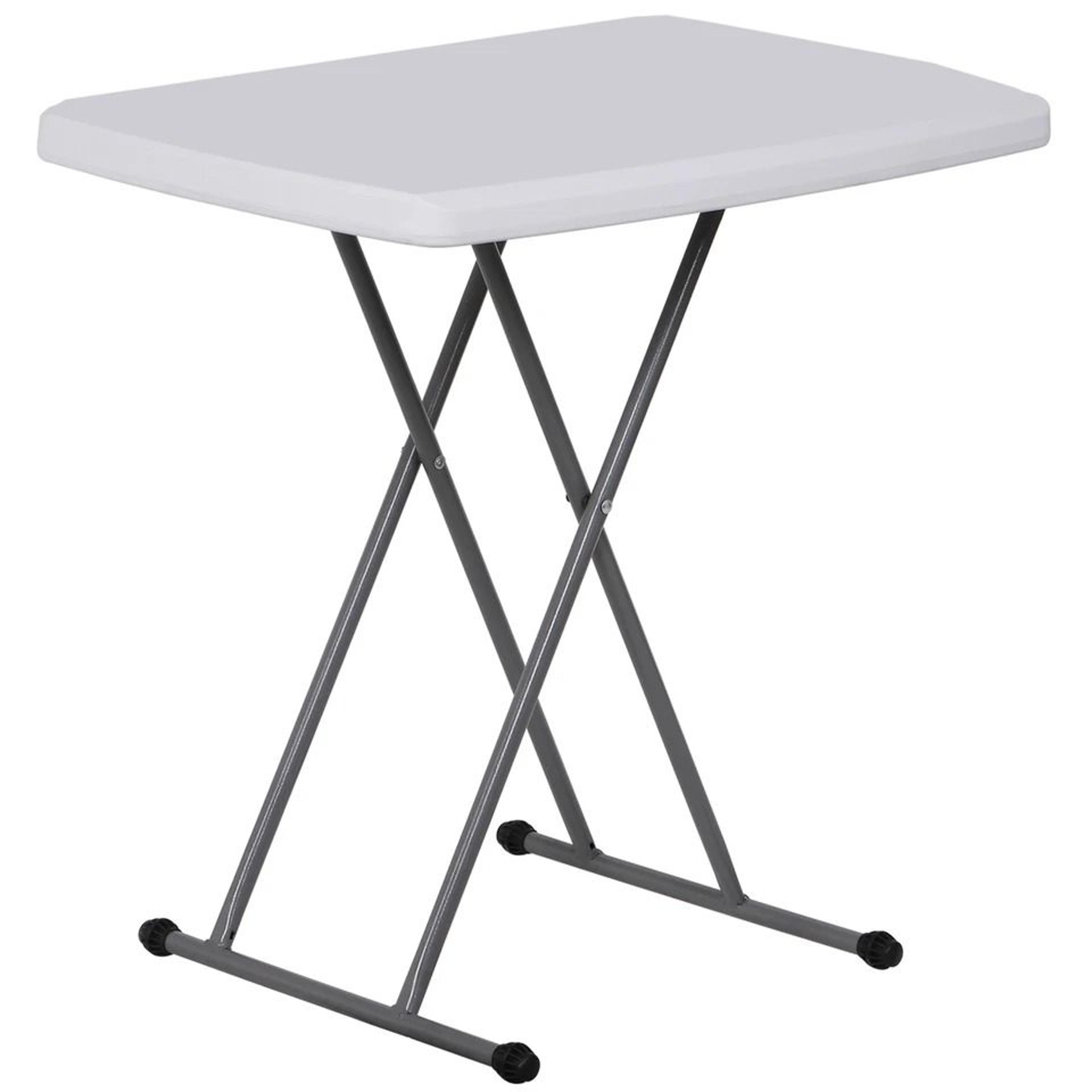 adjustable folding table heavy duty portable utility dining table for indoor outdoor use