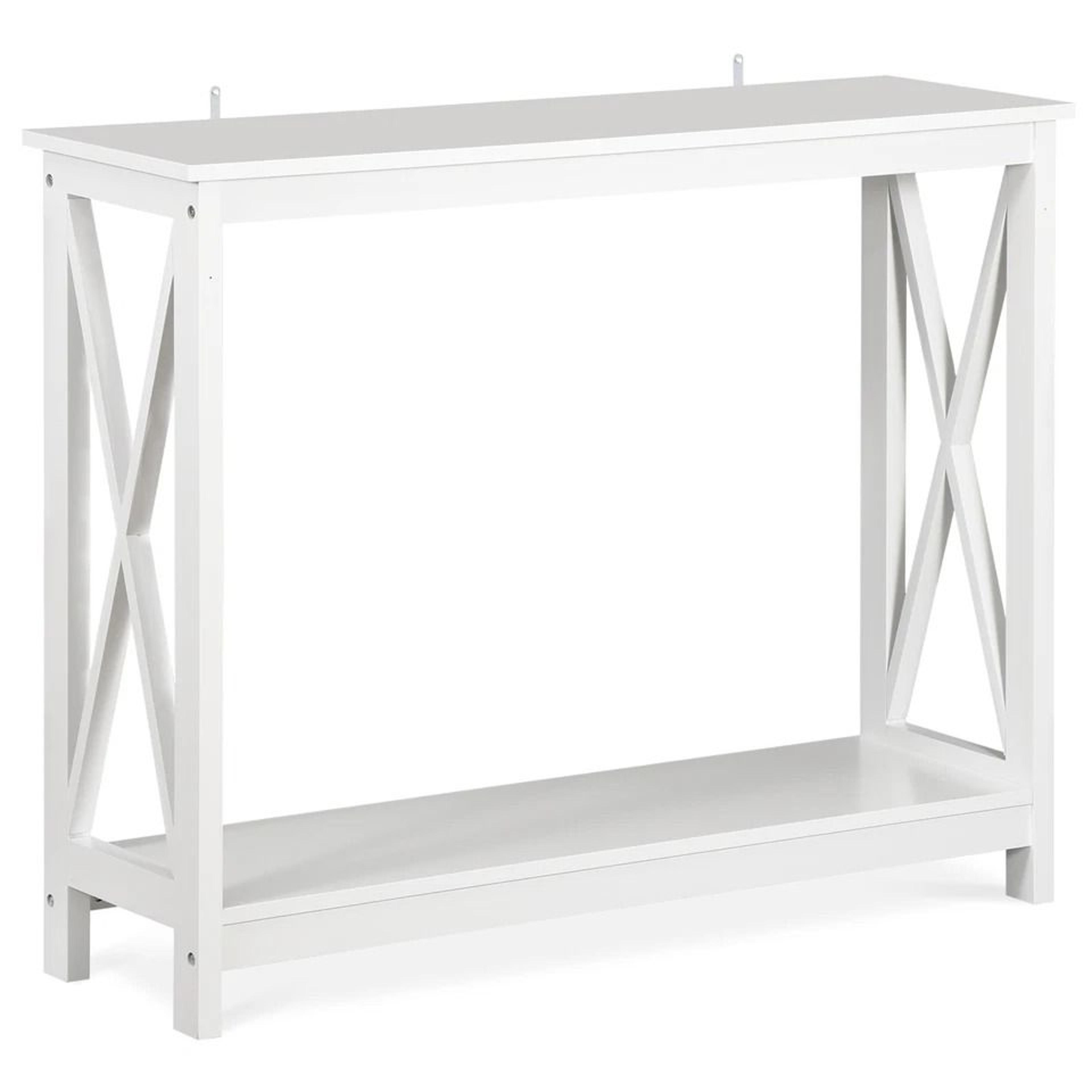 Slim Entryway Console Table With Storage Shelf Narrow Console Table Modern Sofa Accent 2