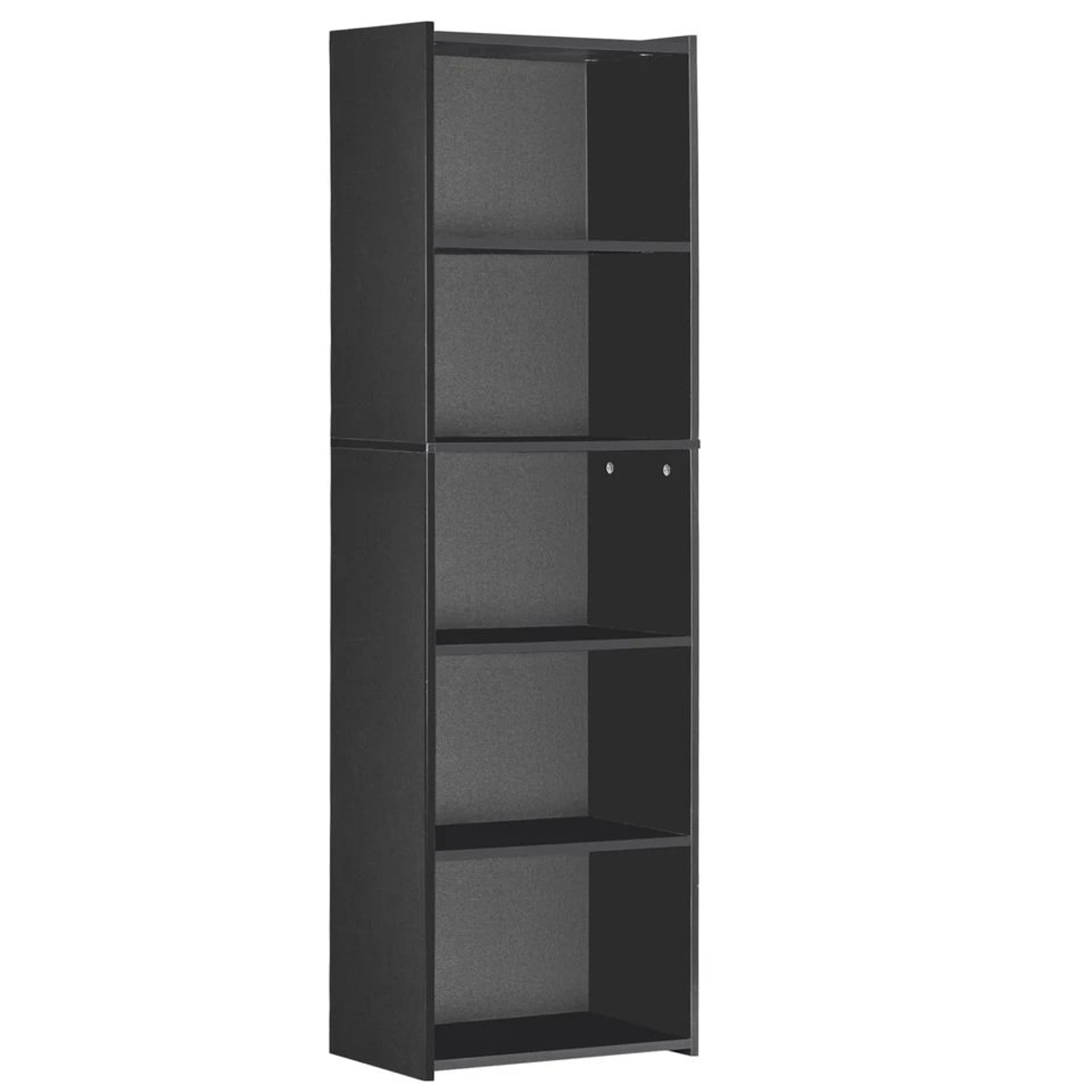 Wood Bookshelf Open Display Storage Organizer For Living Room  Home Office 2