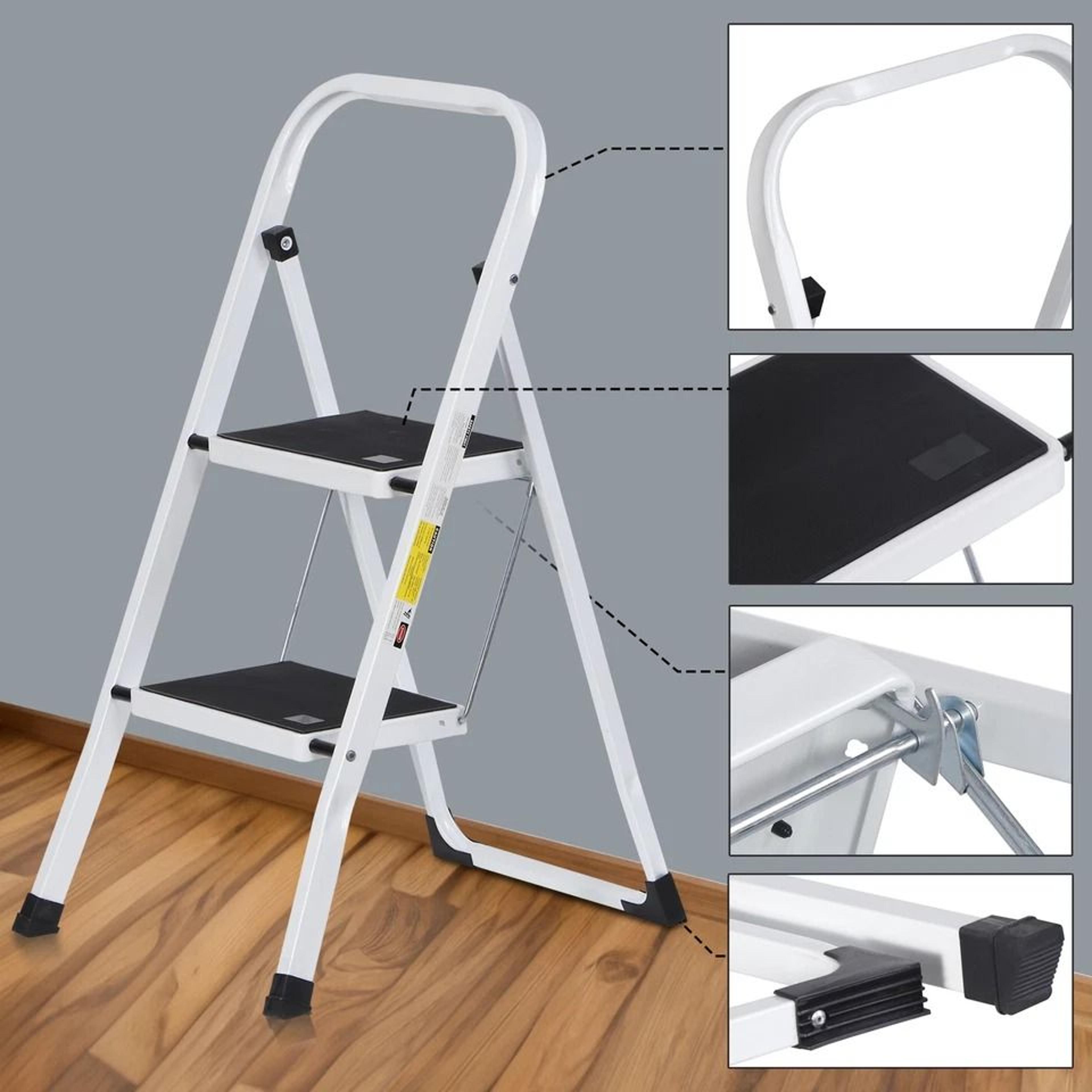 Heavy Duty Folding Step Ladder With Anti Slip Pedal Portable Steel Step Stool Ladder For Home  Kitc 3