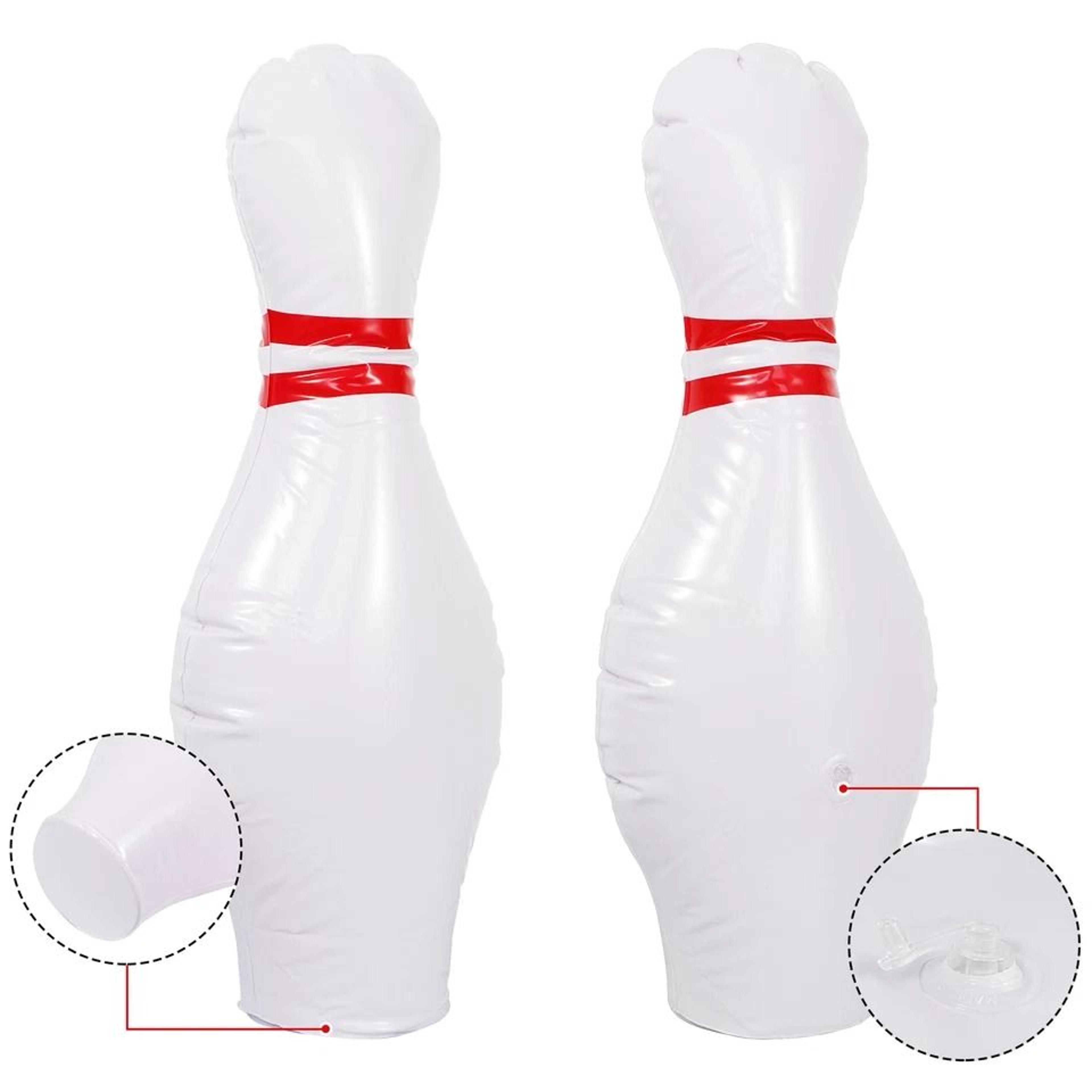 Giant Inflatable Bowling Set With Pump For Kids  Adults Outdoor Lawn Party Game 7