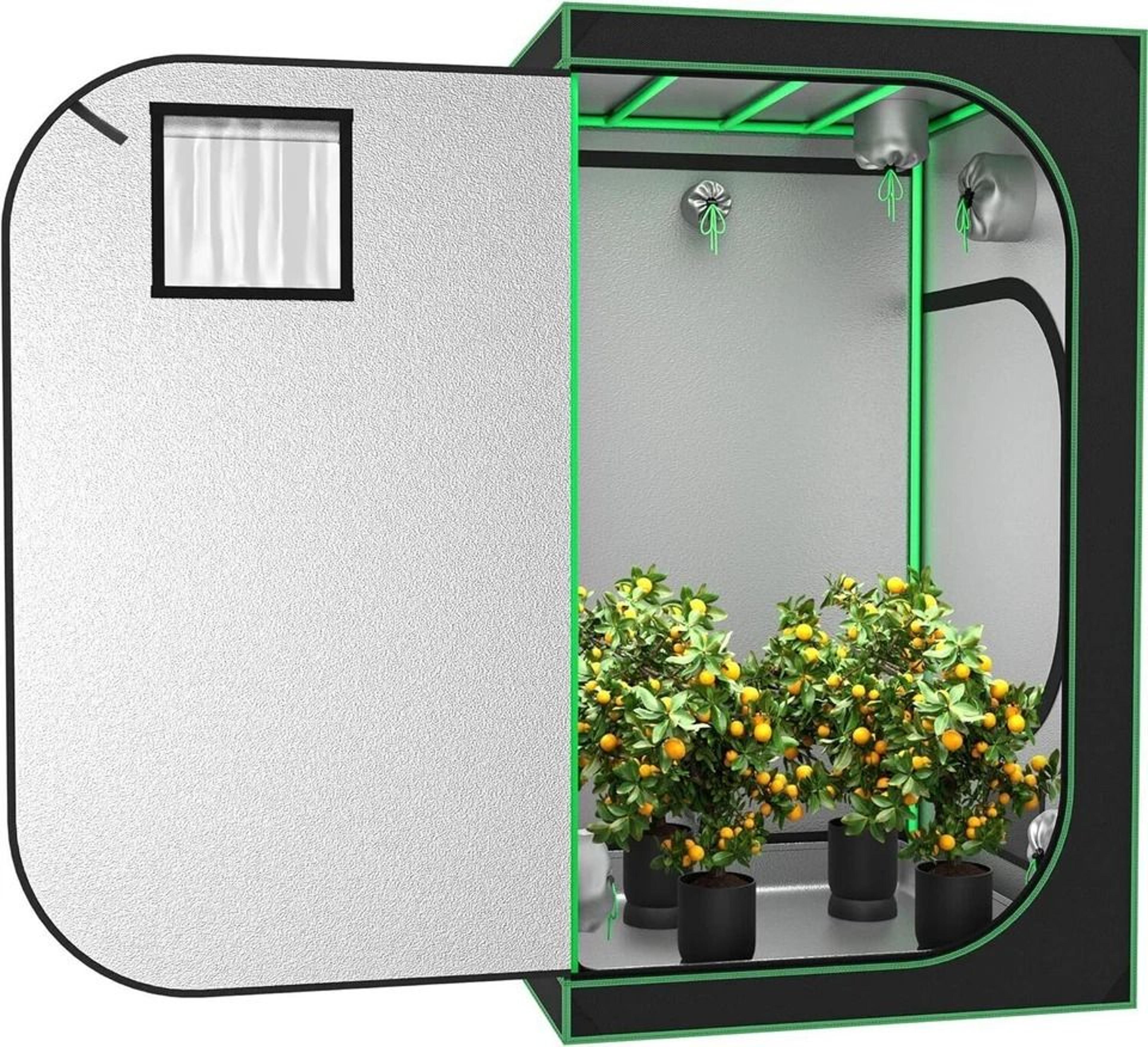 Indoor Grow Tent Hydroponic Mylar Reflective Plant Grow Tent With Observation Window 9