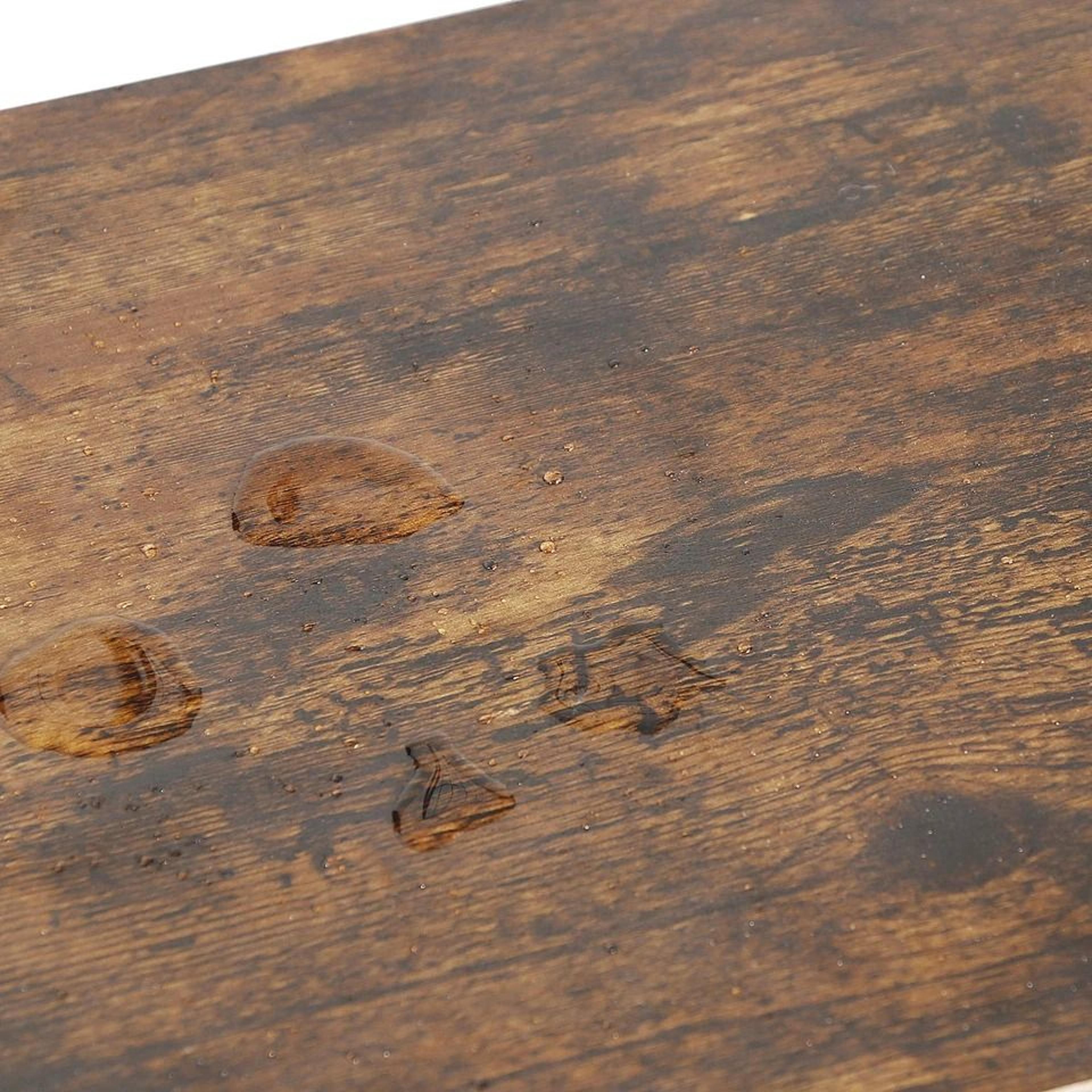 Rustic C Shaped Side Table Sofa End Table For Bedside  Small Spaces 8
