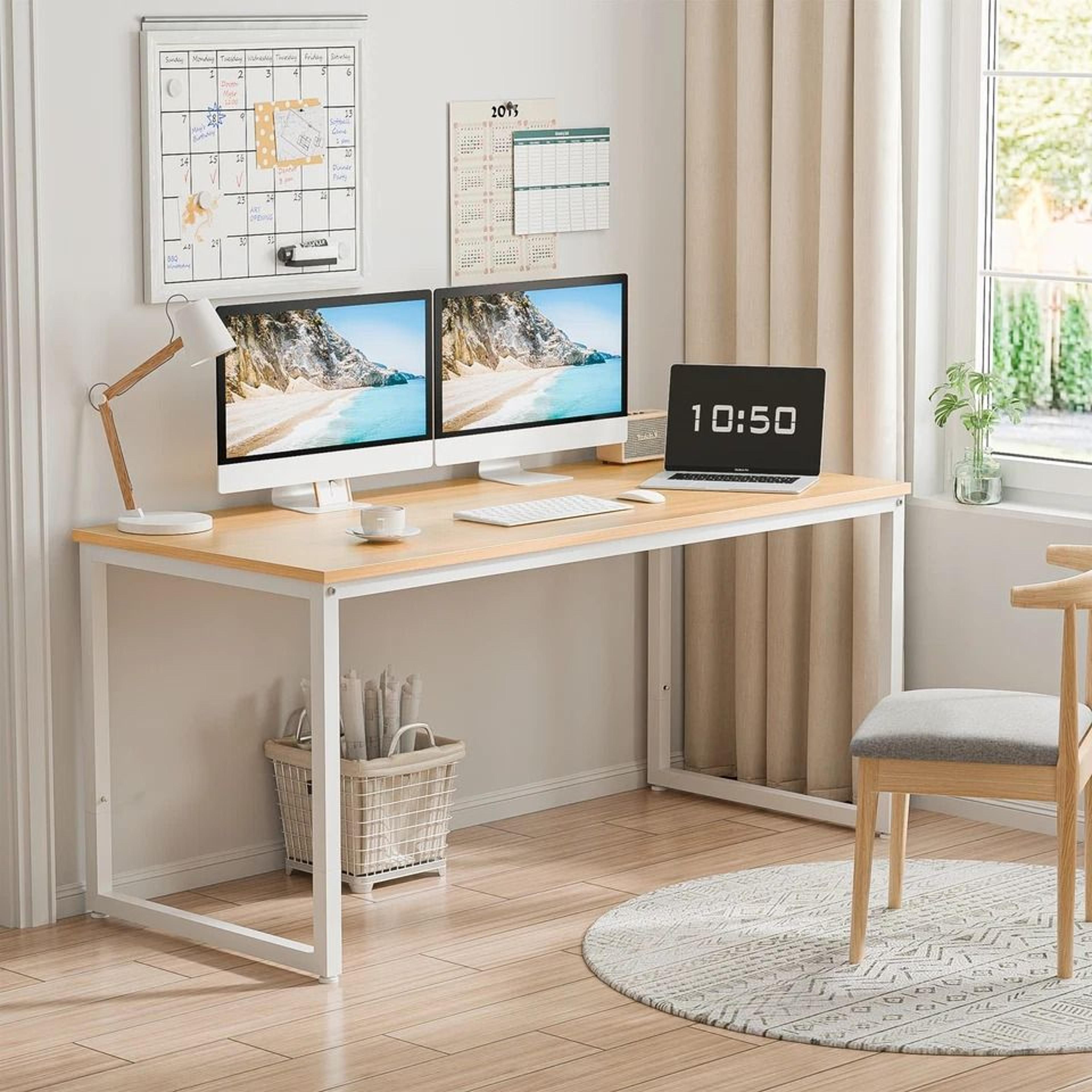Modern Natural Computer Desk Writing Desk For Home Office Study Table 1