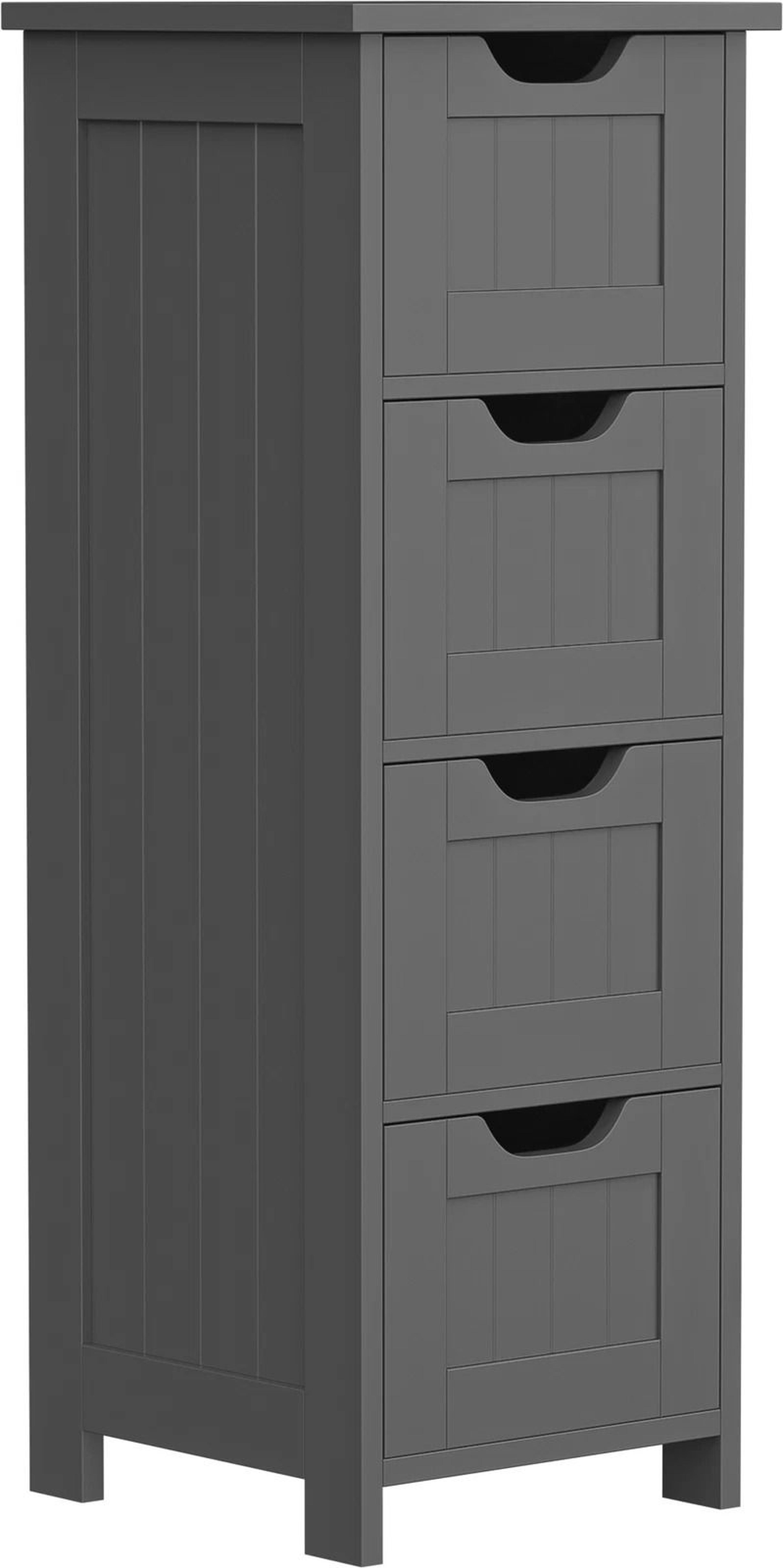 Freestanding Small Bathroom Cabinet With Drawers Narrow Bathroom Storage Organizer 4