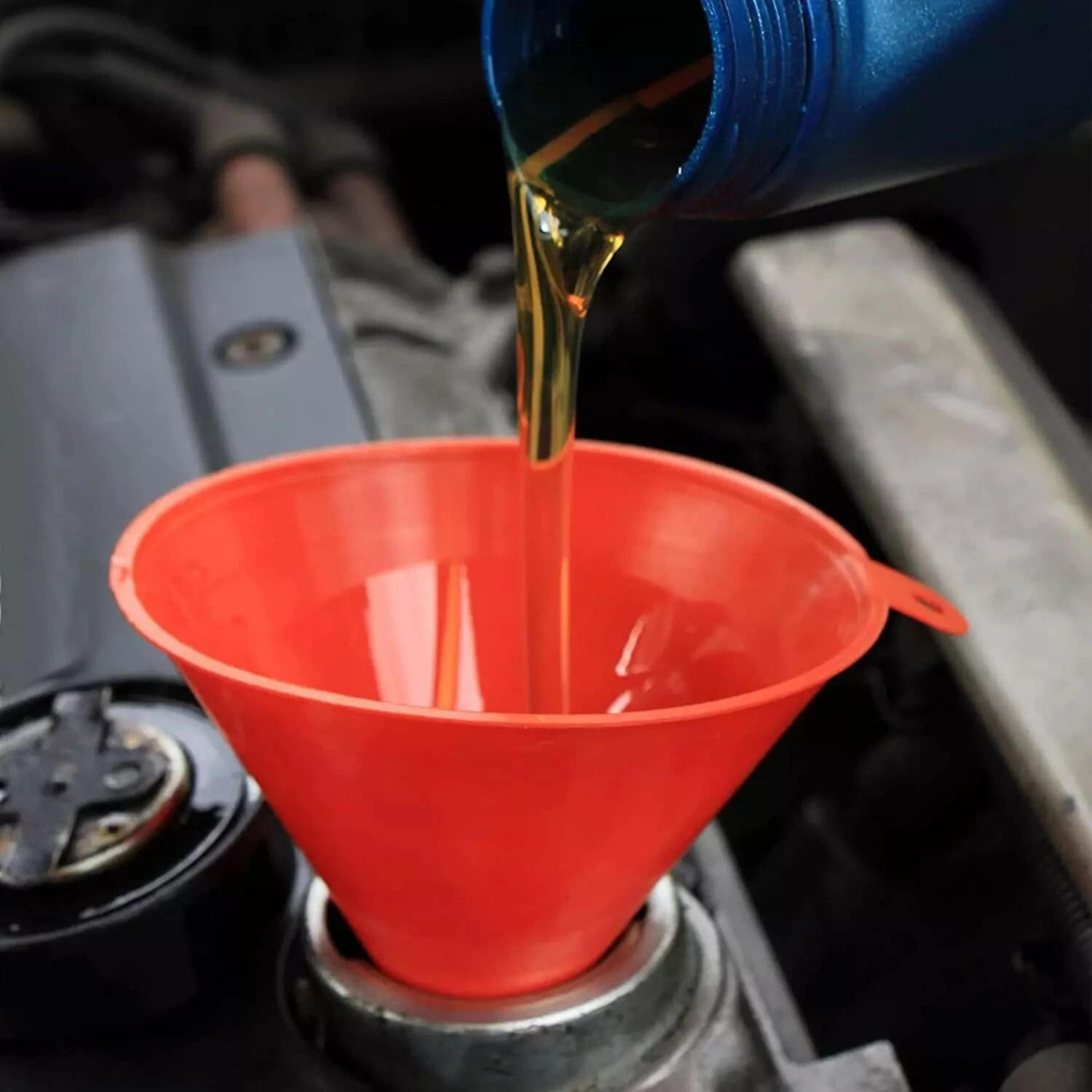 Universal Car Funnel Set With Filter Perfect For Oil Diesel Petrol  Gasoline Refueling 2