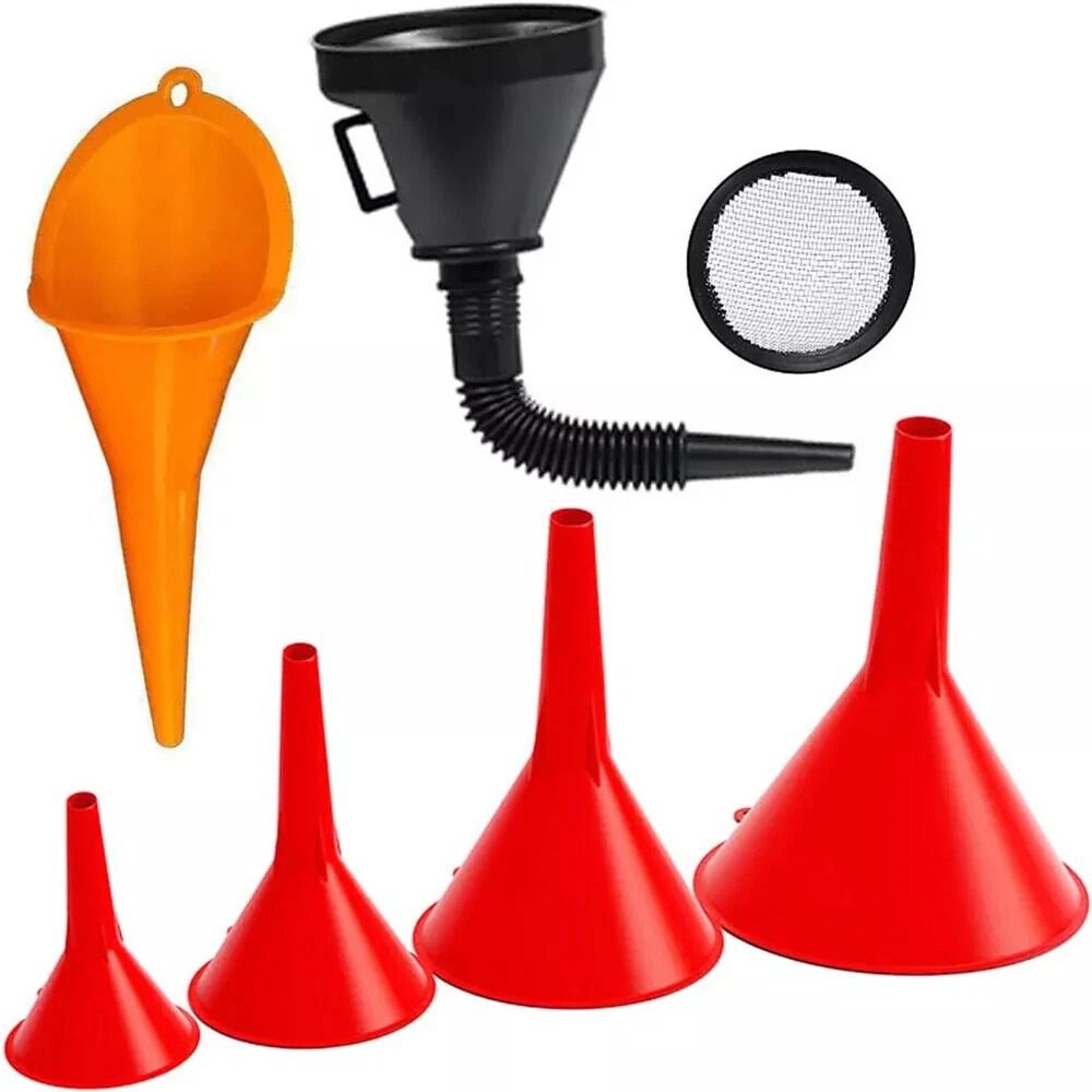 Universal Car Funnel Set With Filter Perfect For Oil Diesel Petrol  Gasoline Refueling 5