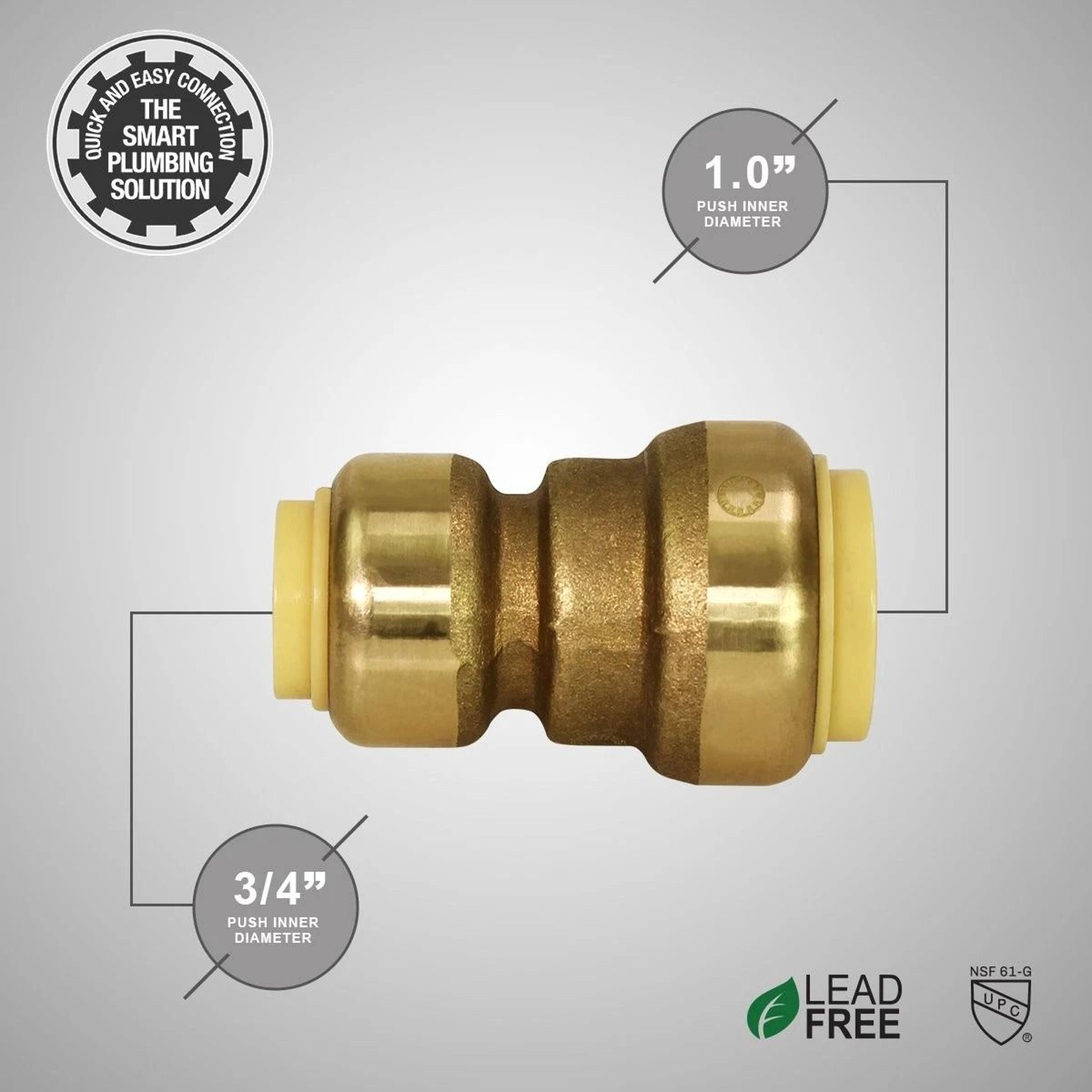 Everflow Pushlock Long Push X Push Coupling For Push Fit Fitting Durable Easy To Install Coupling F 6