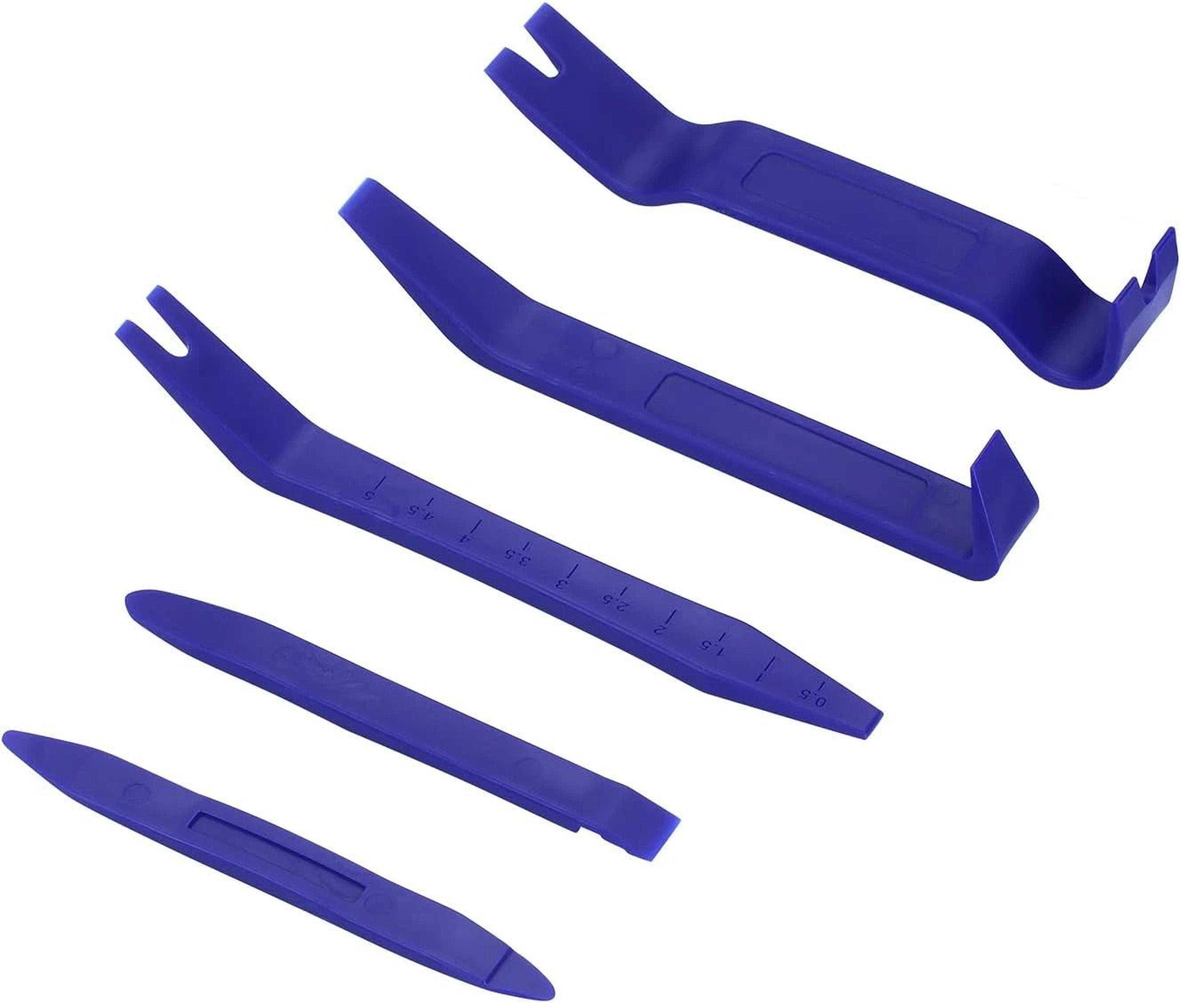 plastic trim removal tool kit for car radio, panel & door trim clips piece set