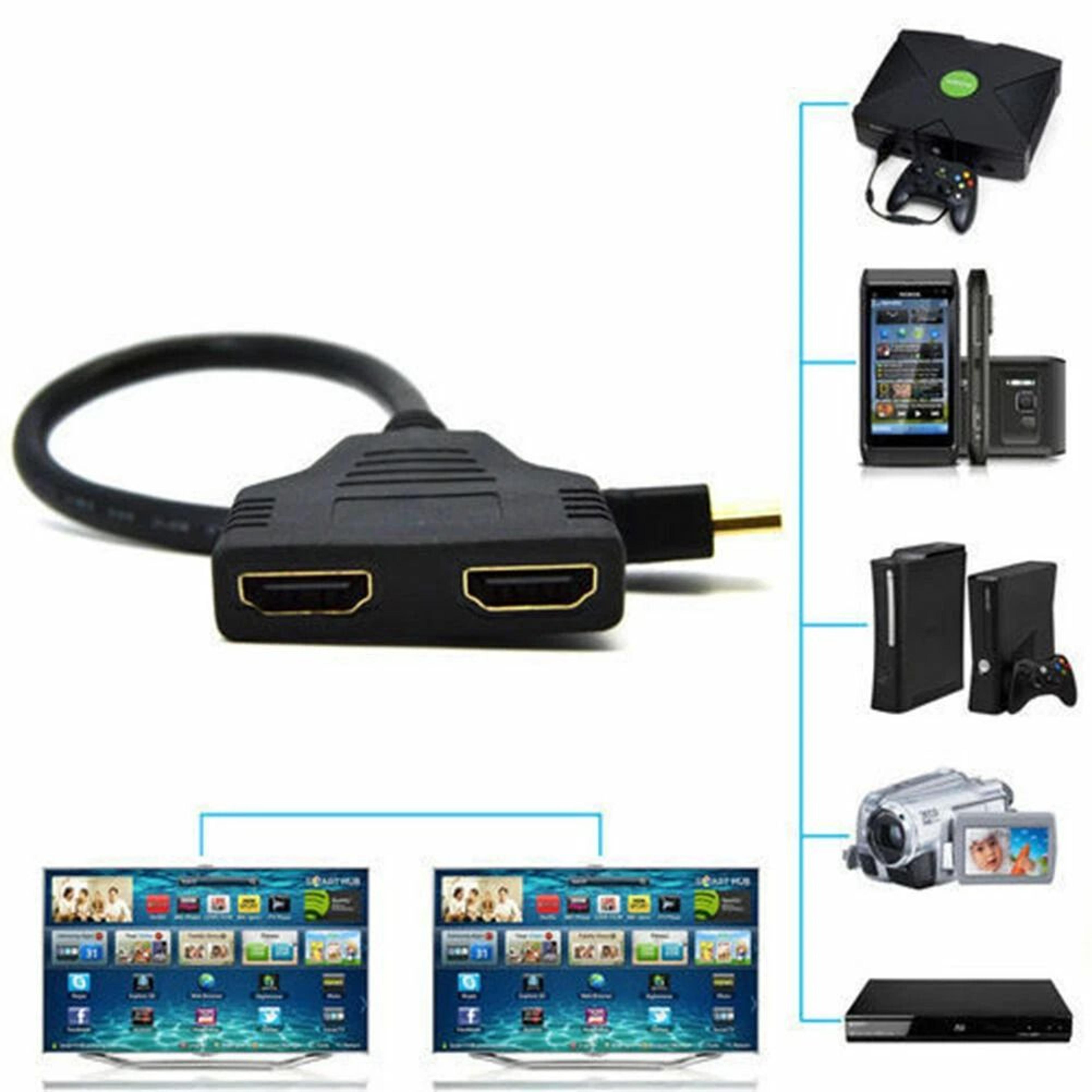 HDMI Splitter Adapter Male To Dual Female Converter For TV Streaming And Gaming 10