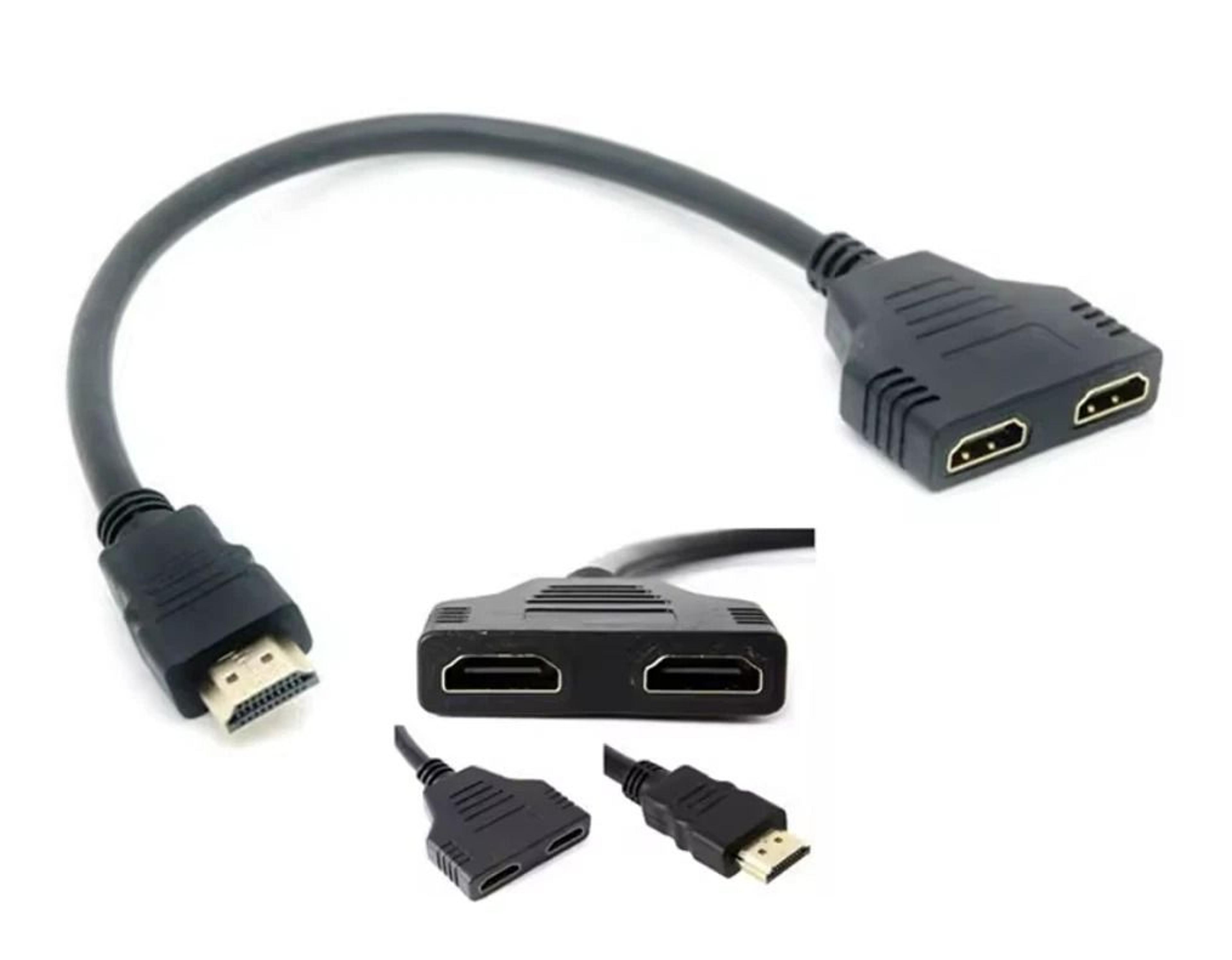 HDMI Splitter Adapter Male To Dual Female Converter For TV Streaming And Gaming 4