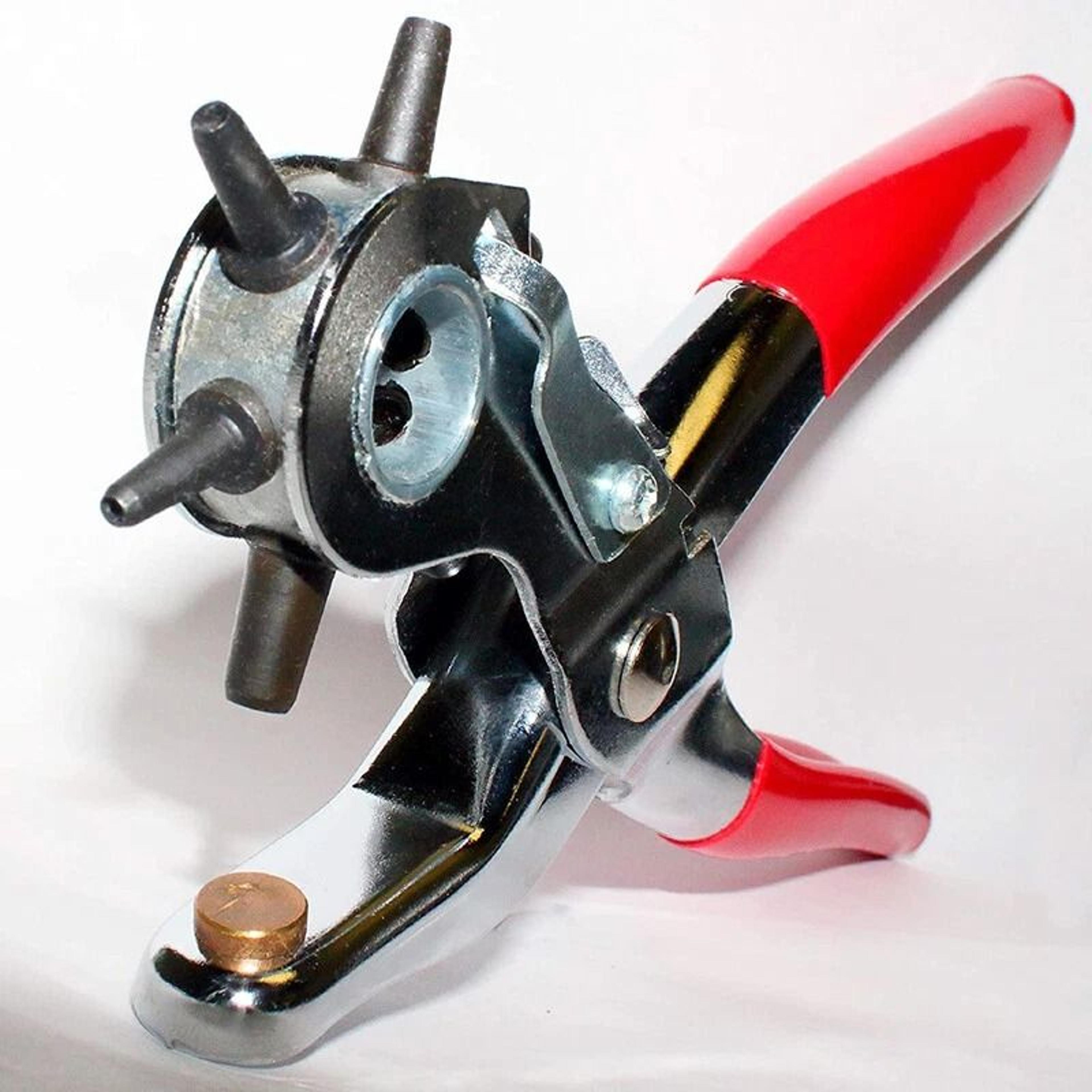 Heavy Duty Leather Hole Punch Tool Belt Pliers With Punch Sizes For Precision Holes 2