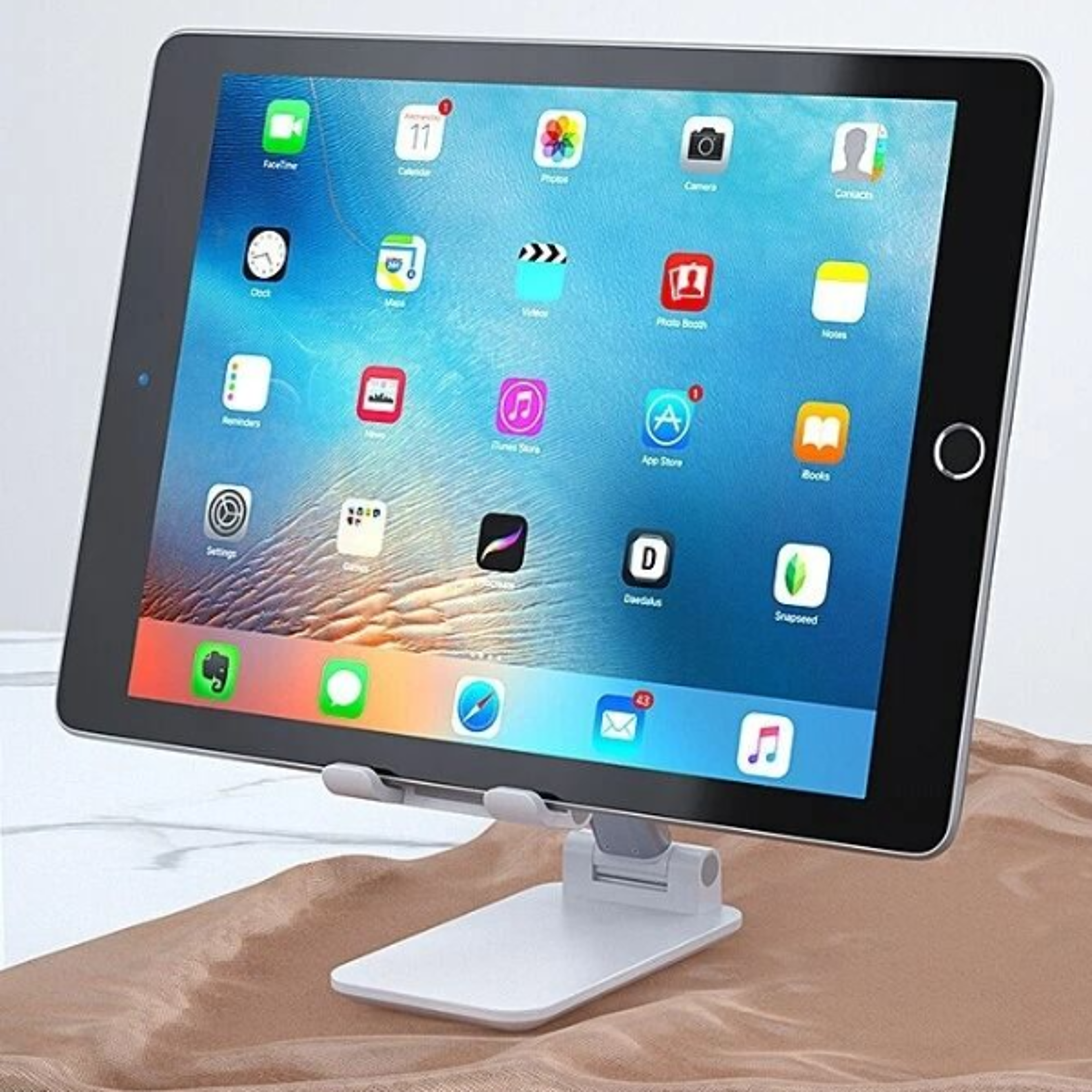 adjustable cell phone & tablet stand universal desktop holder for iphone, ipad, and mobile devices