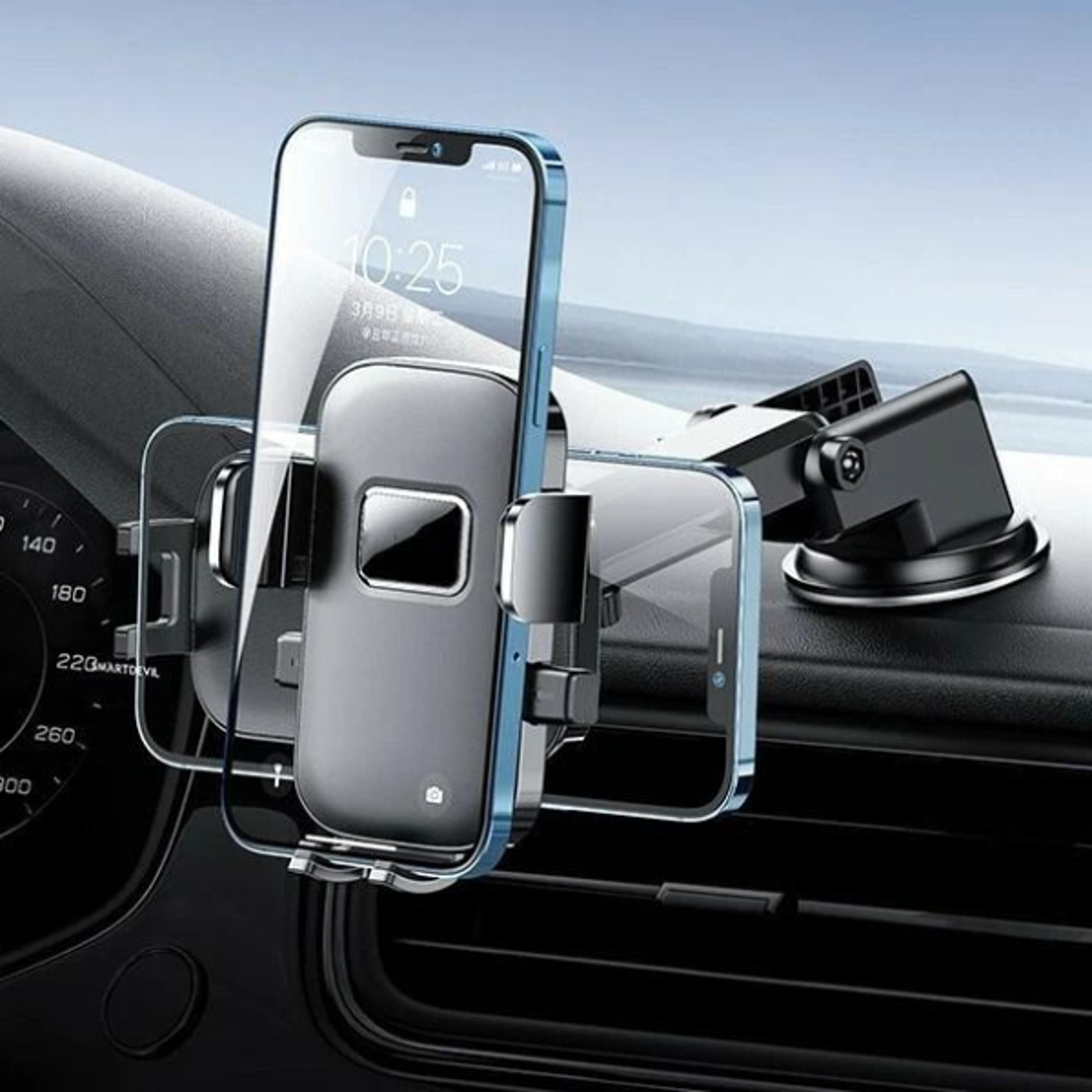 rotating car phone mount windshield holder for iphone samsung gps