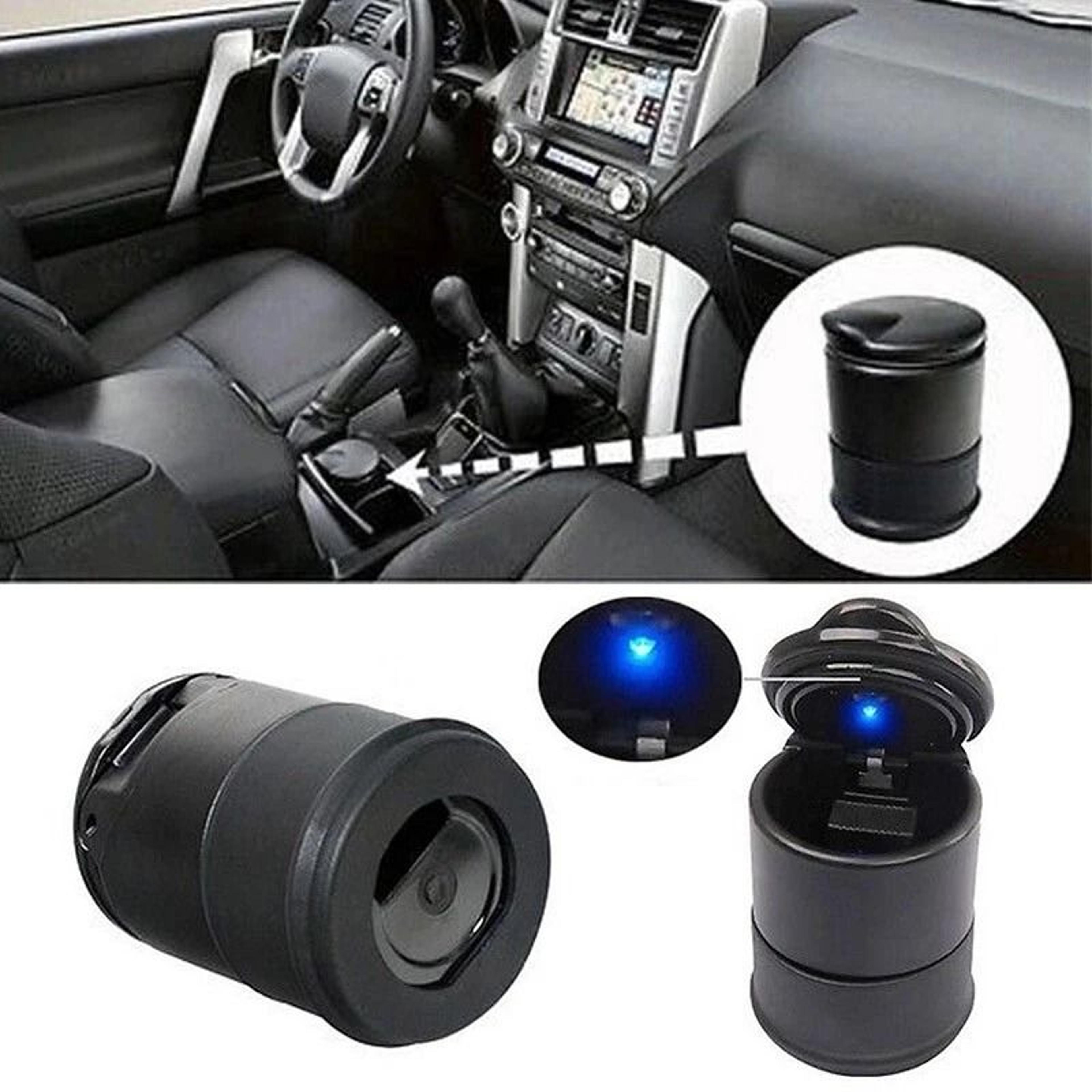 Portable LED Car Ashtray With Lid For Car Cup Holder Home  Office 8